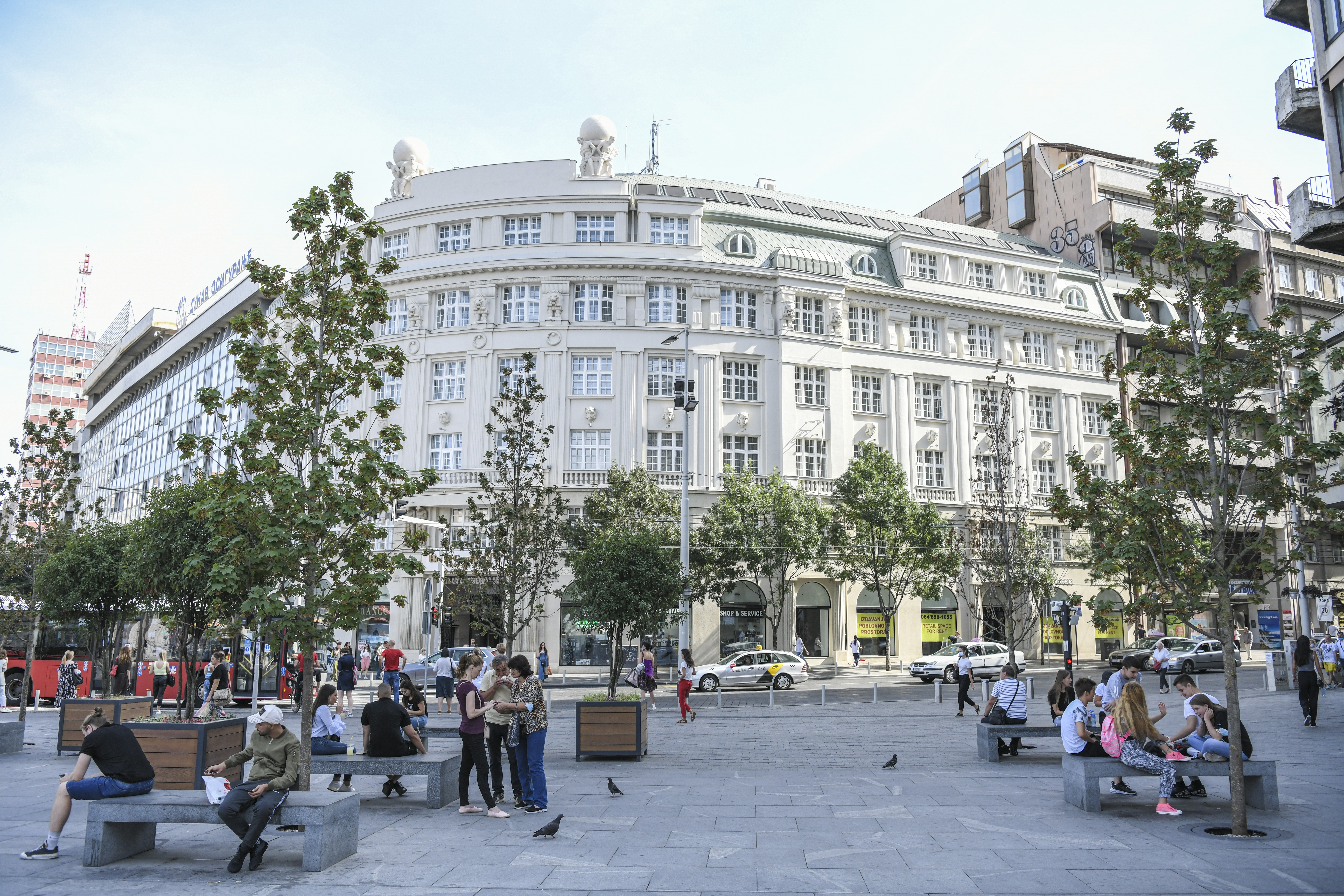 Beograd 16. septembar 2020.  Trg republike, radovi Foto:Dragan Mujan/Nova.rs