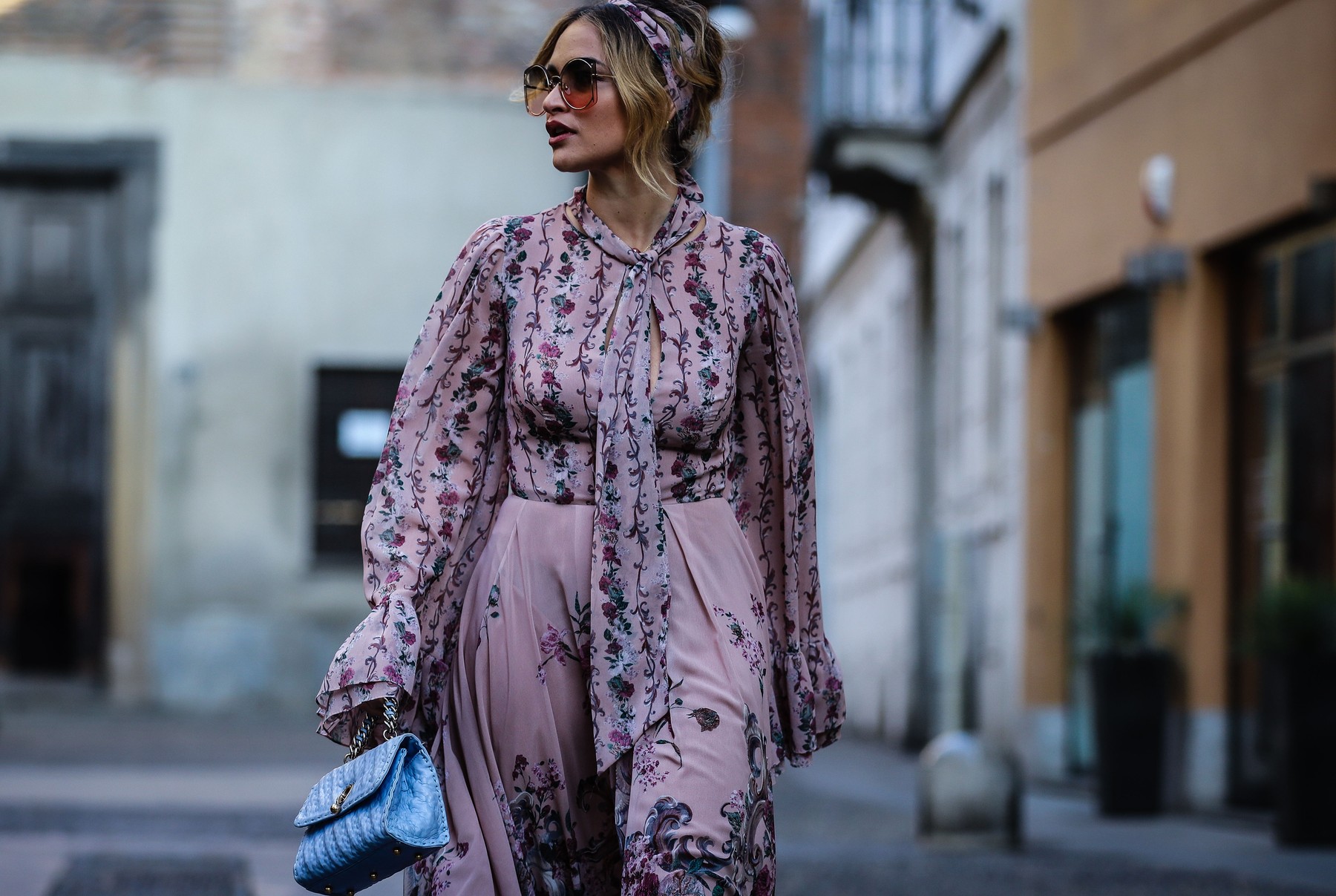 February 22, 2019 - MILAN, Italy- February 21 2019: Giulia Gaudino on the street during the Milan Fashion Week.,Image: 429910111, License: Rights-managed, Restrictions: , Model Release: no, Credit line: Mauro Del Signore / Zuma Press / Profimedia