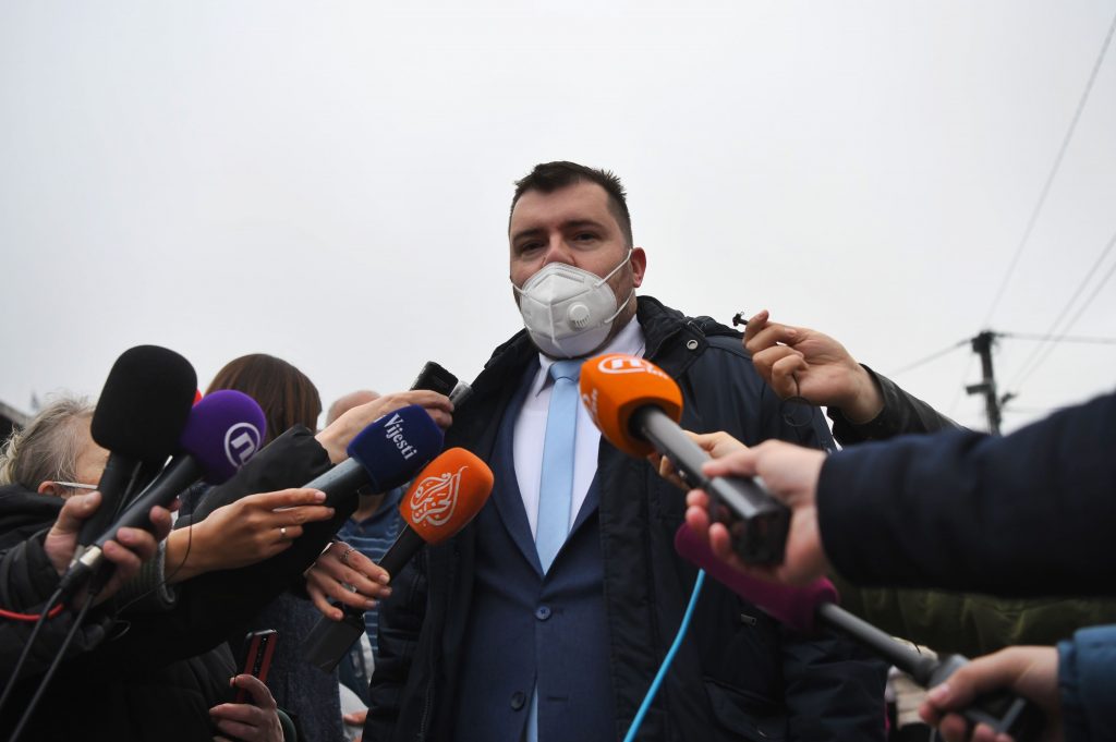 Nikšić, 14.03.2021. Crna Gora, Nikšić, glasanje, glasačko mesto, biračko mesto, Momo Koprivica Foto: Filip Krainčanić/Nova.rs