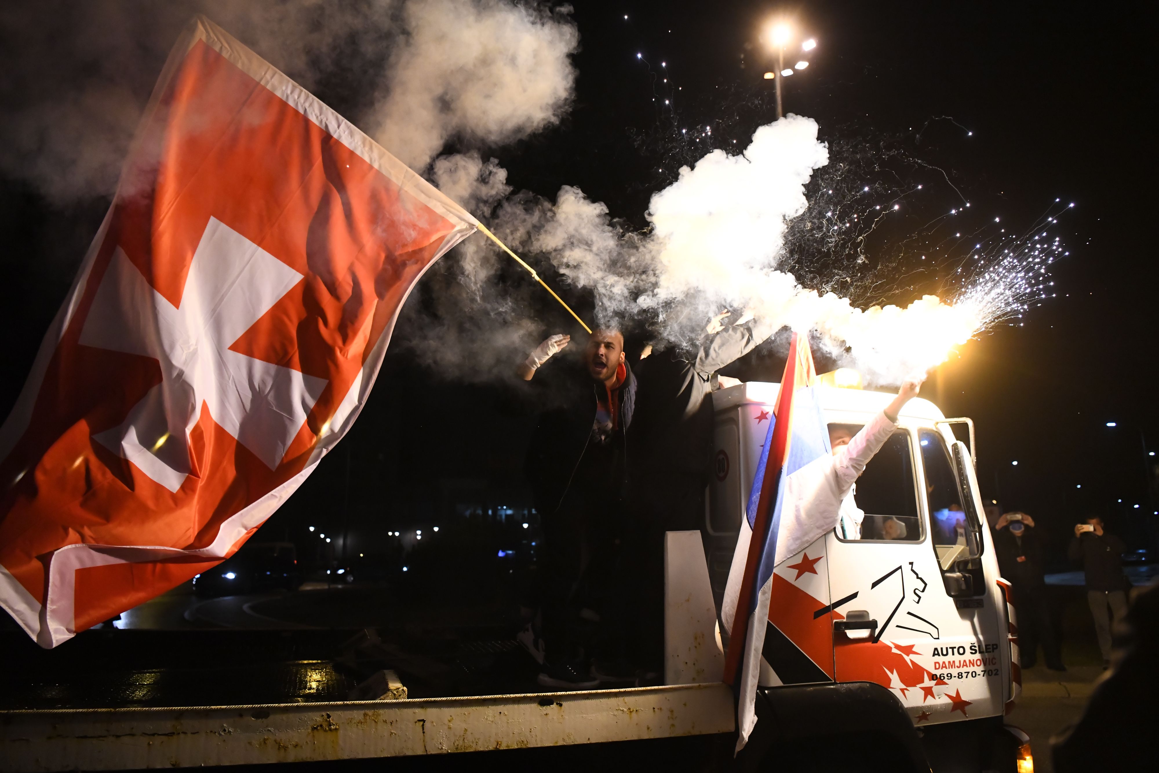 Niksic 14. mart 2021. Slavlje po ulicama Niksica Foto:Filip Krainčanić/Nova.s