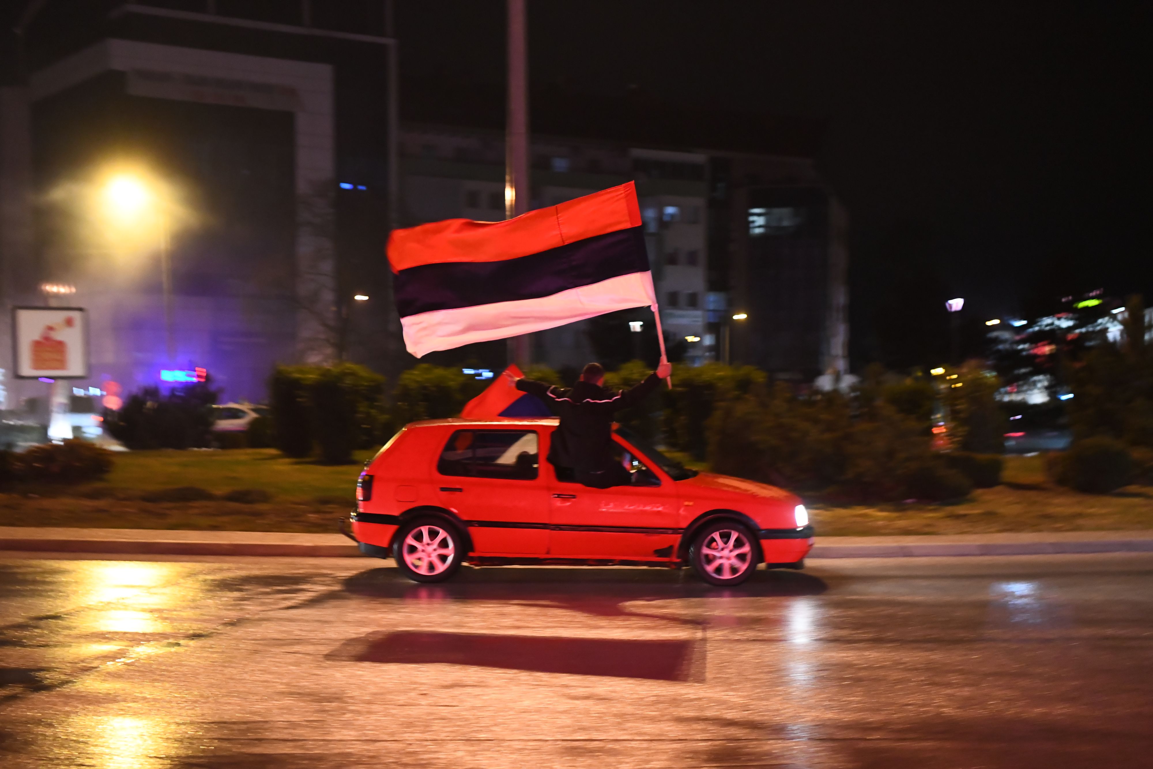 Niksic 14. mart 2021. Slavlje po ulicama Niksica Foto:Filip Krainčanić/Nova.s