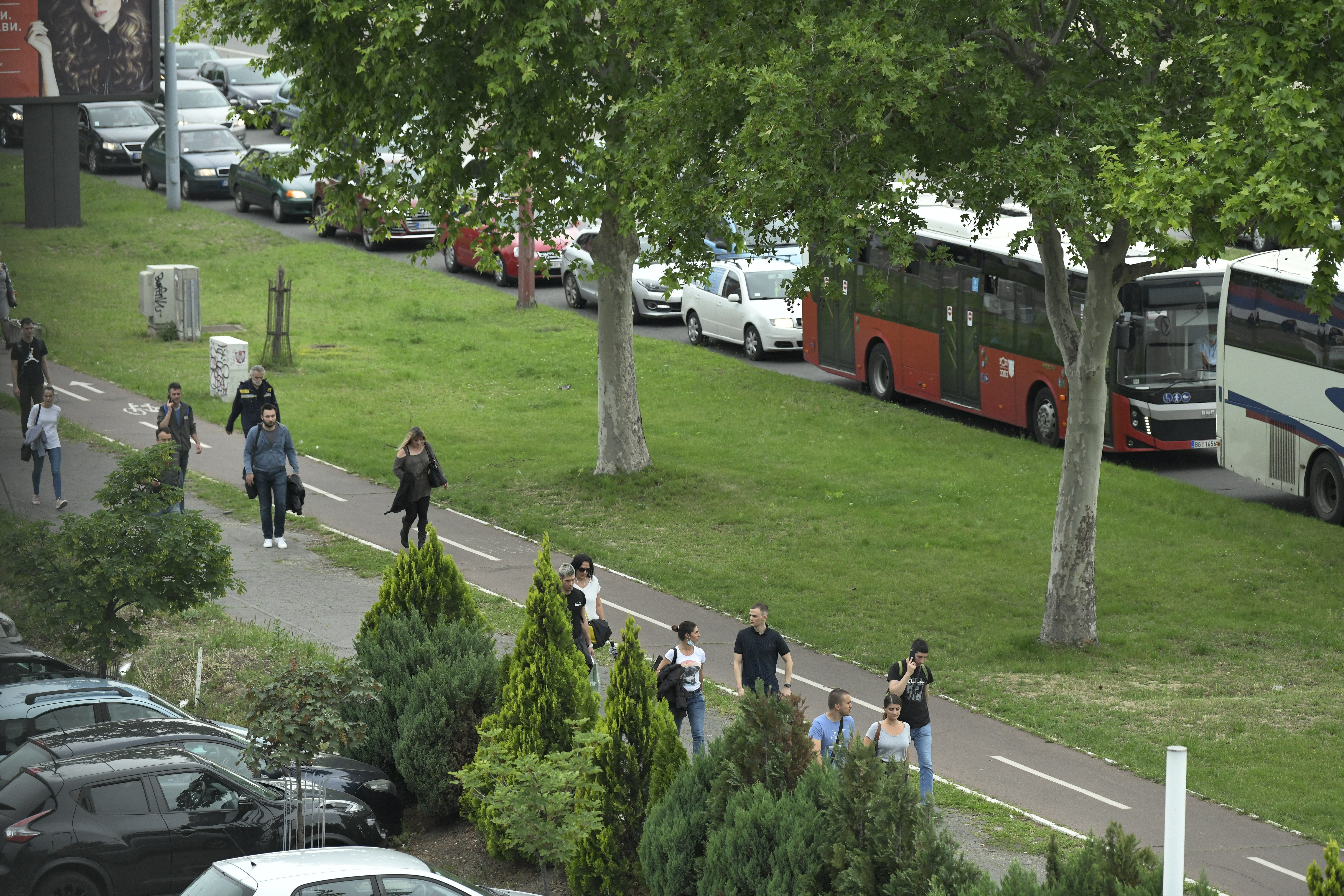 guzva u ulici mihajla pupina