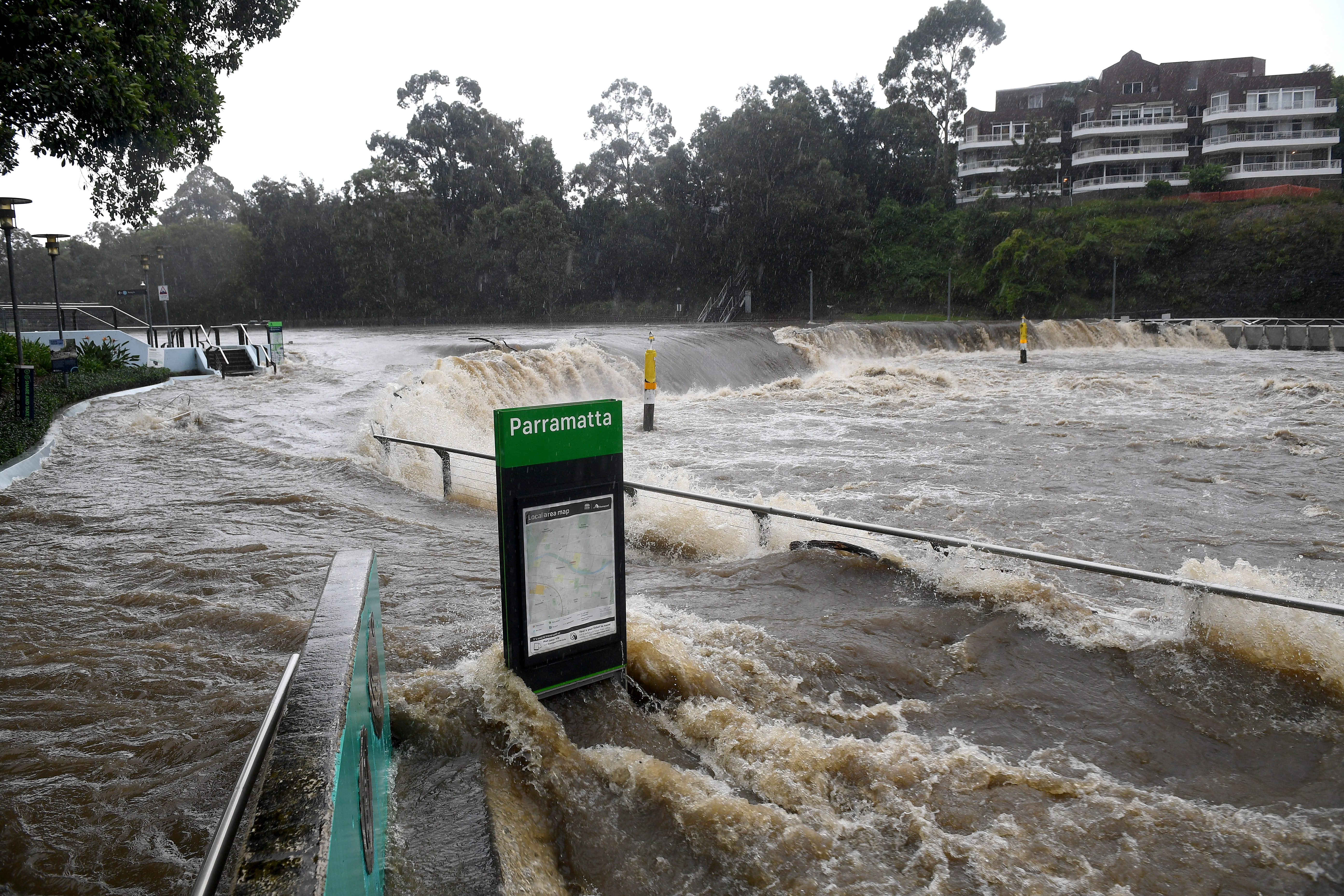 Heavy rain in New South Wales, Australia