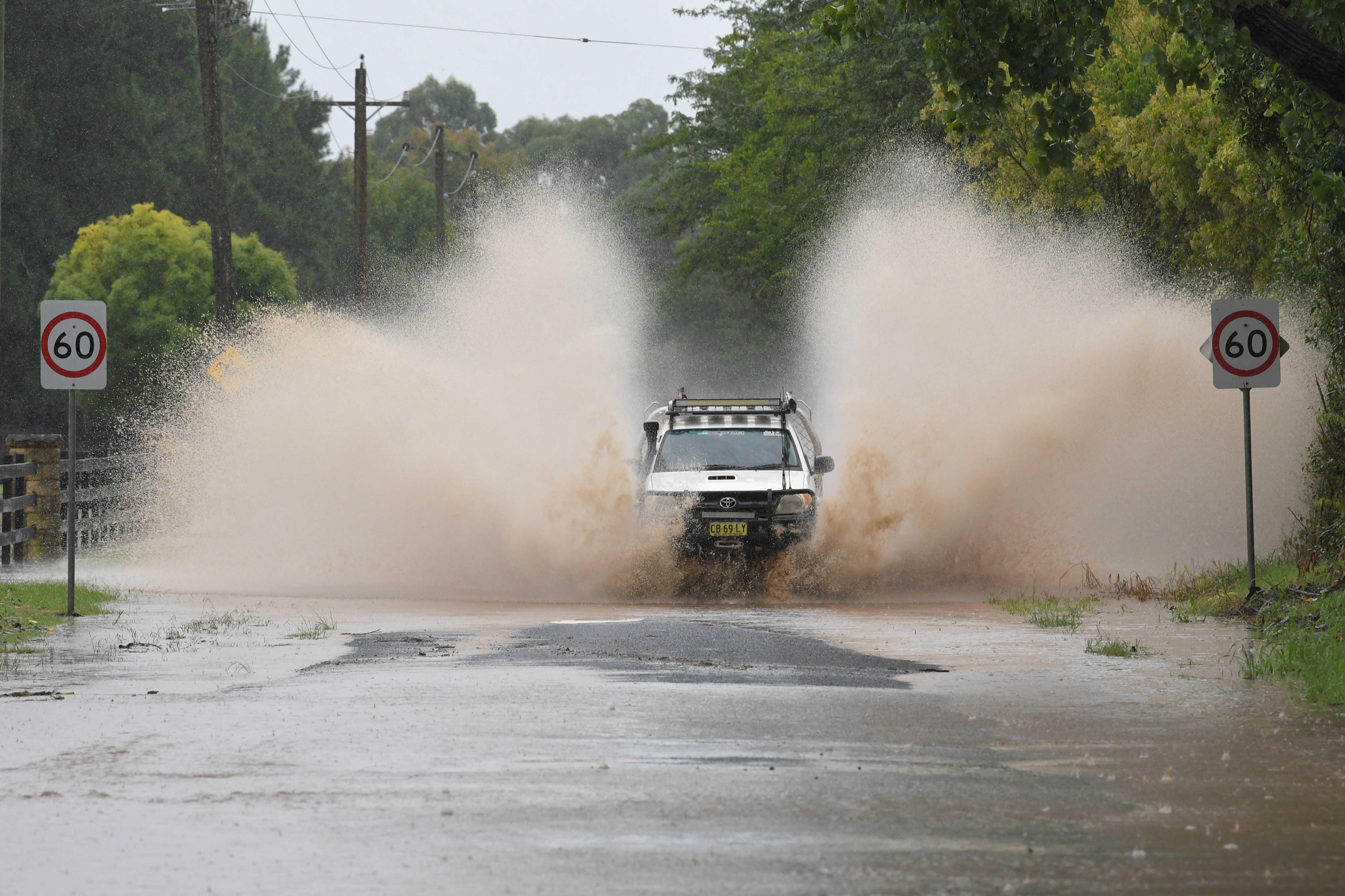 Heavy rain in New South Wales, Australia