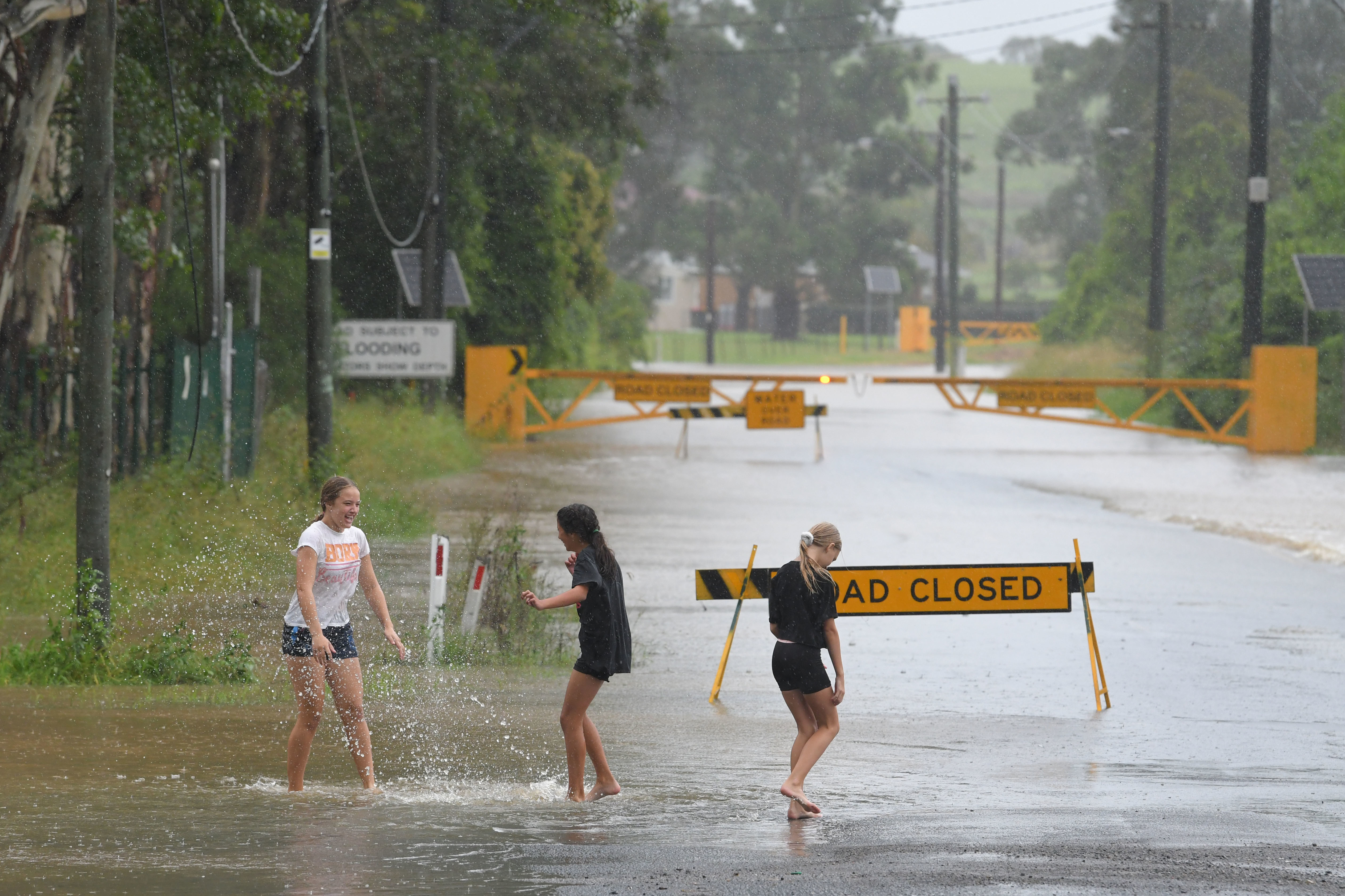 Heavy rain in New South Wales, Australia