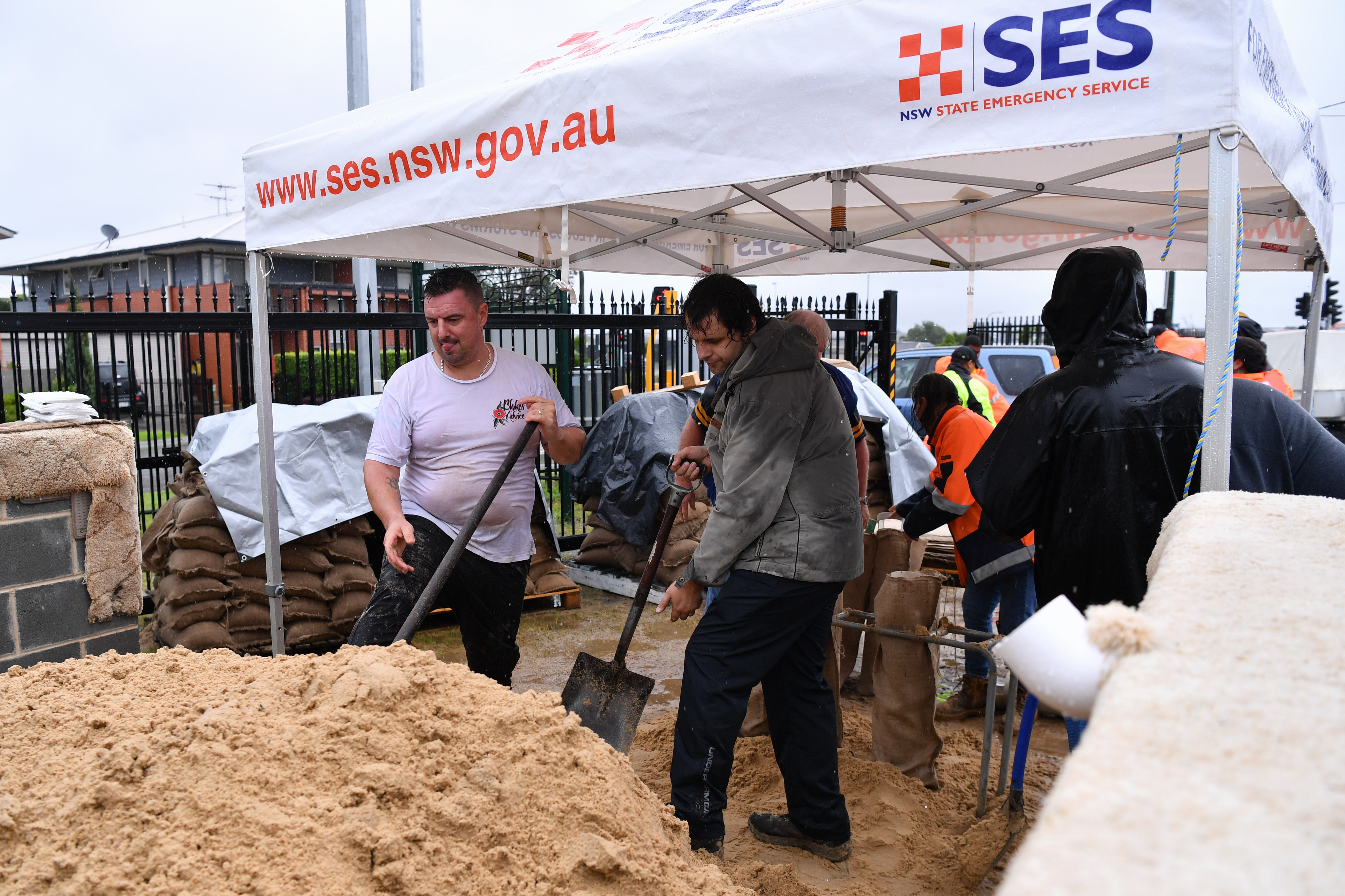 Heavy rain in New South Wales, Australia