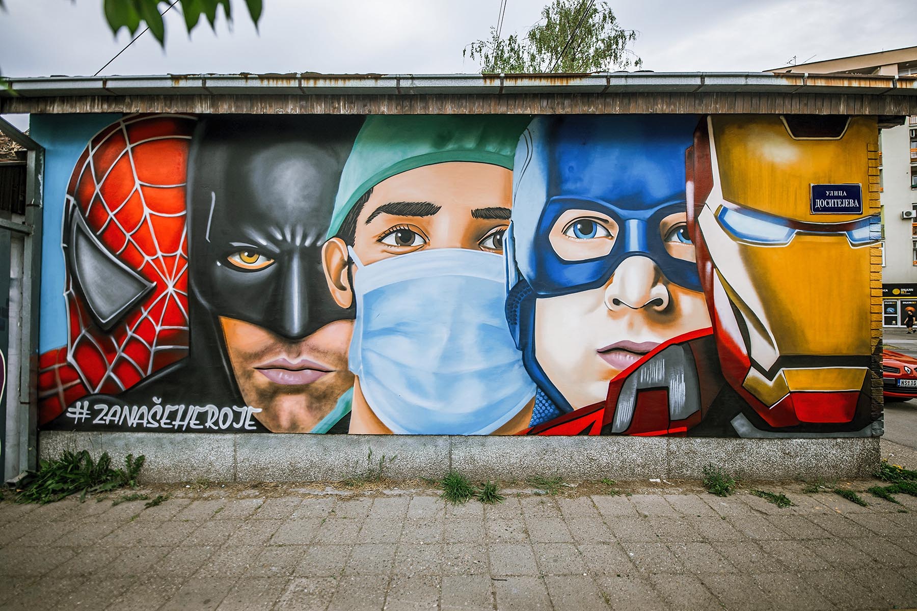 Uroš Štrboja, autor murala, mural, murali