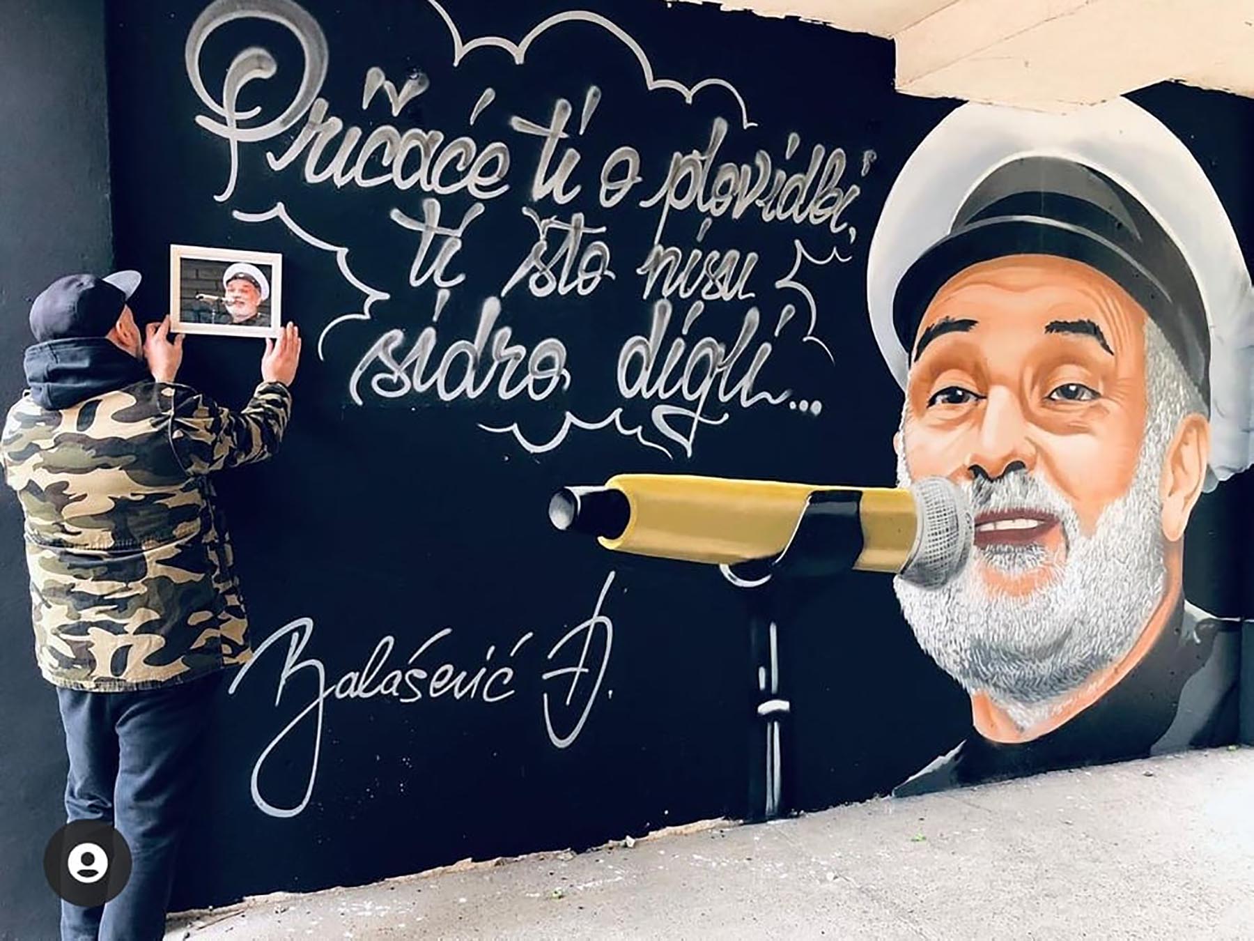 Uroš Štrboja, autor murala, mural, murali