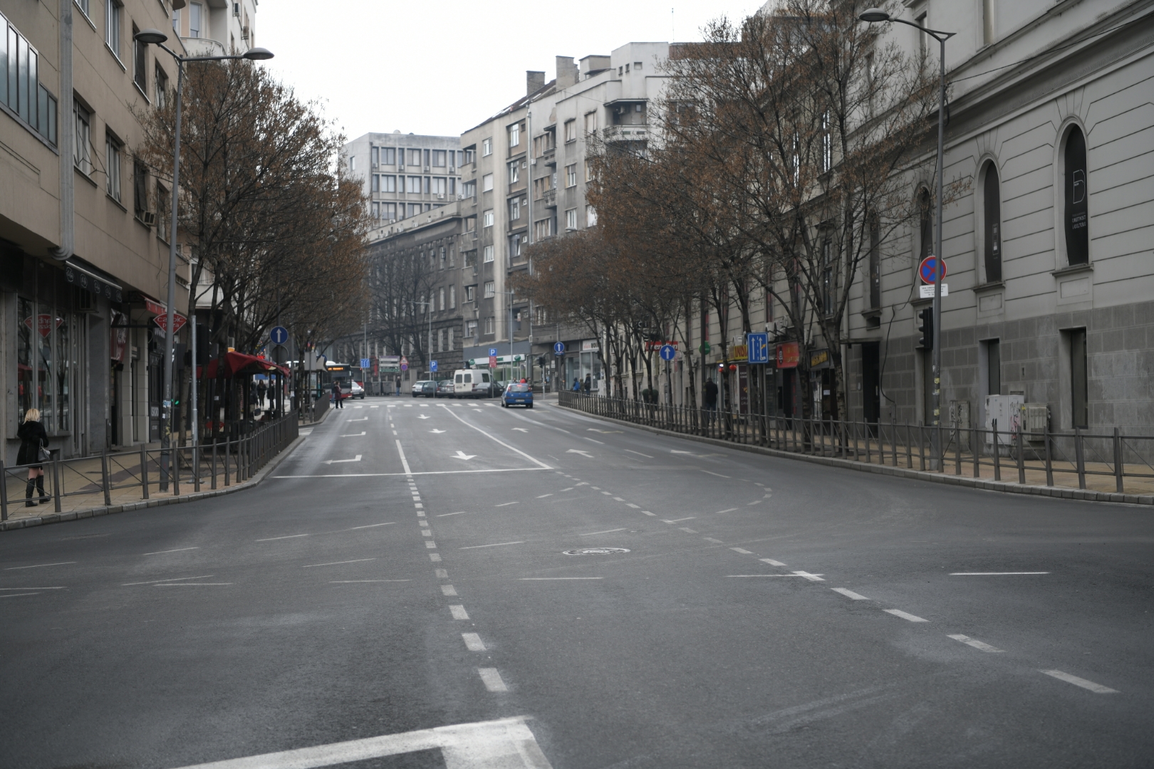 Beograd, 13.03.2021. Pust grad, prazne ulice, zatvorene prodavnice, koronavirus zatvaranje, zatvoreni kafići, grad duhova Foto: Dragan Mujan/Nova.rs