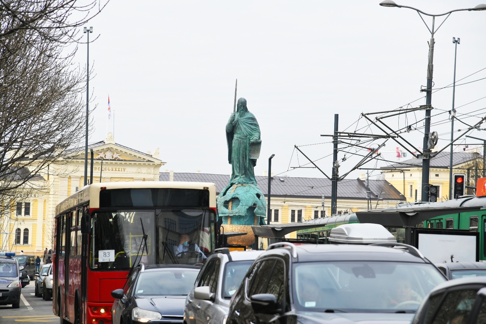 Beograd, 28.01.2021. Spomenik Stefanu Nemanji, Stefan Nemanja Foto: Nemanja Jovanović/Nova.rs