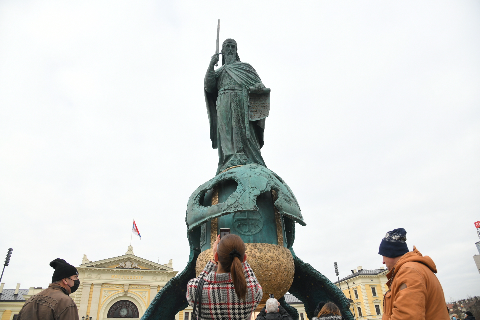Beograd, 28.01.2021. Spomenik Stefanu Nemanji, Stefan Nemanja Foto: Nemanja Jovanović/Nova.rs