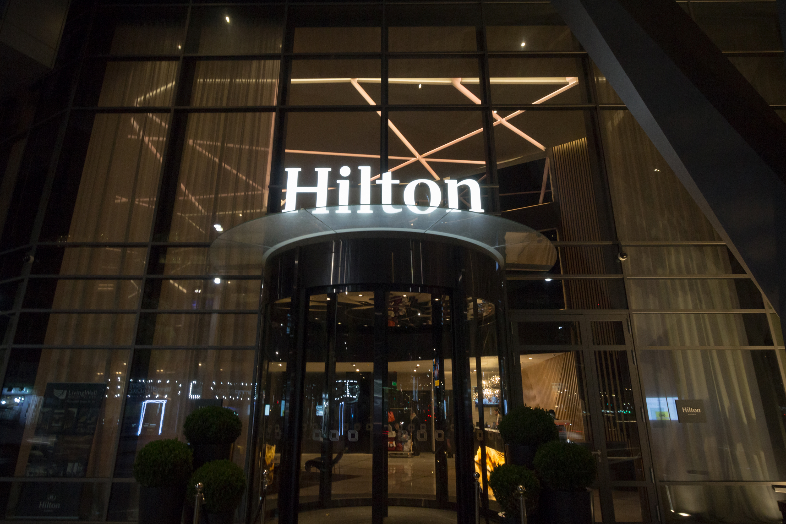 Belgrade,,Serbia,-,November,12,,2018:,Hilton,Logo,On,The