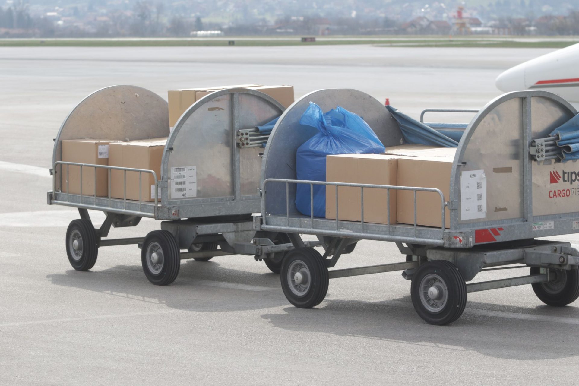 Sarajevo, 28. marta 2021. -  Na sarajevski aerodrom sleteo je avion iz Ankare kojim je dopremljena donacija Republike Turske od 30.000 kineskih vakcina Sinovac. FOTO TANJUG/ FOTO FENA/ HAZIM ALJOVIC/ bg