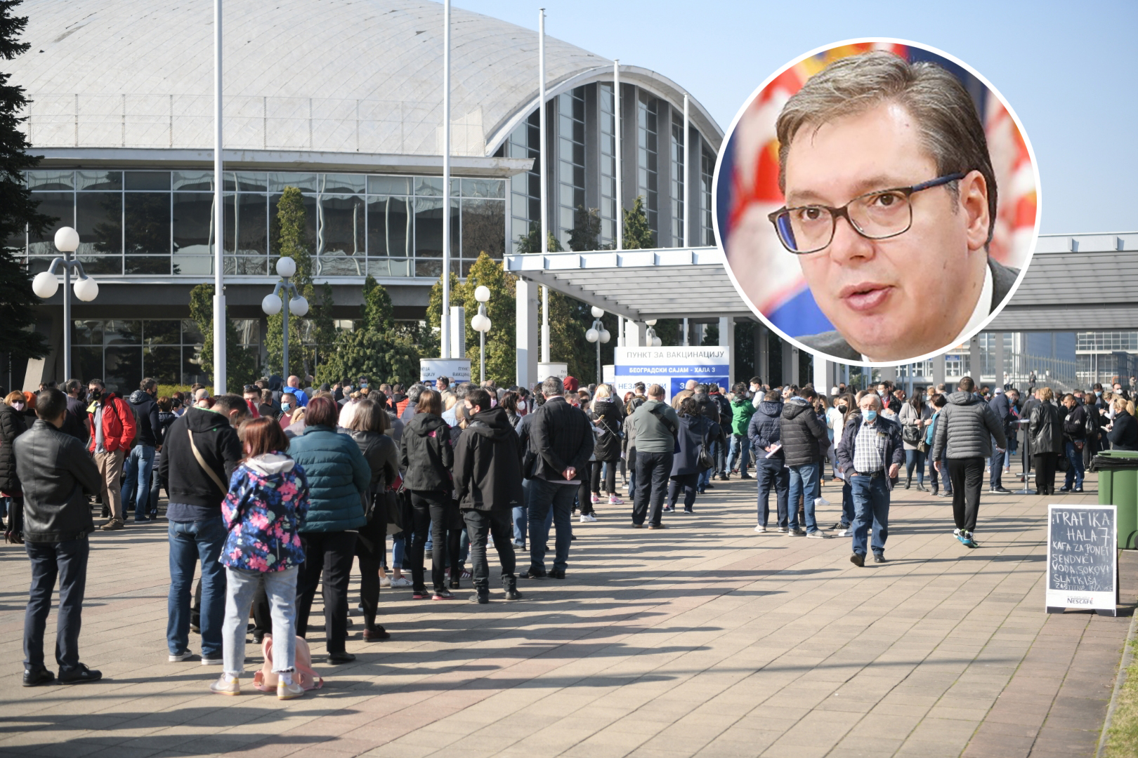 Sajam, vakcinacija, Aleksandar Vucic