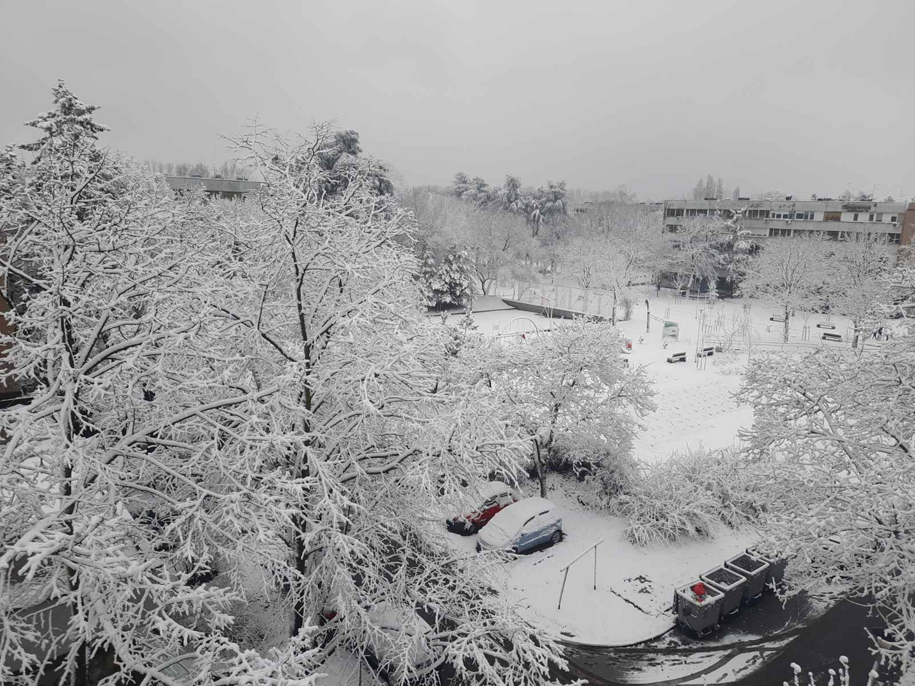 Sneg u Beogradu Novi Beograd Blok 45