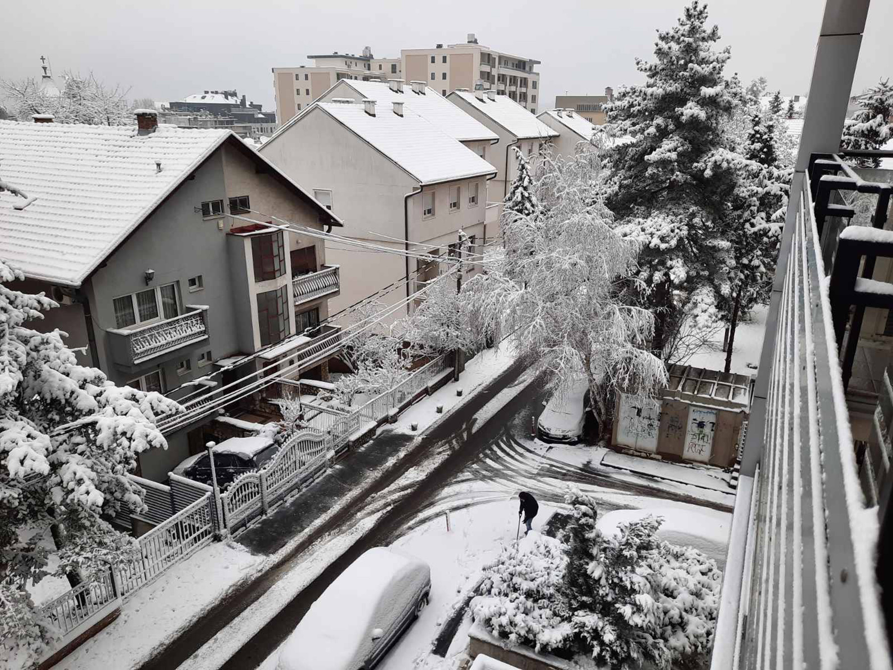 Sneg u Beogradu Banovo brdo