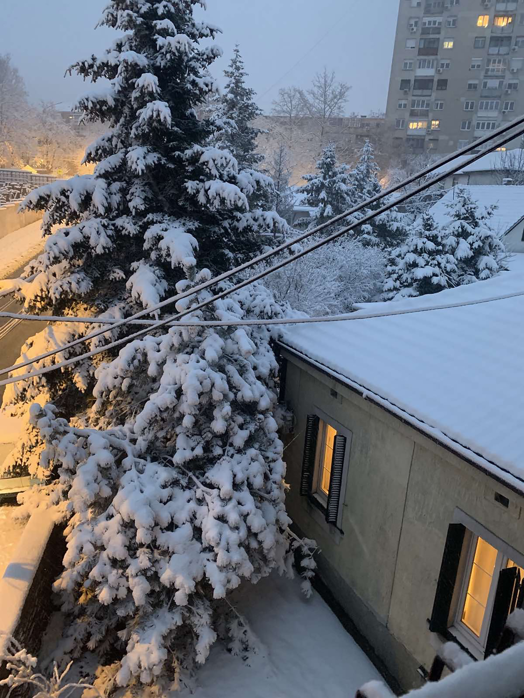 Sneg u Beogradu Zvezdara