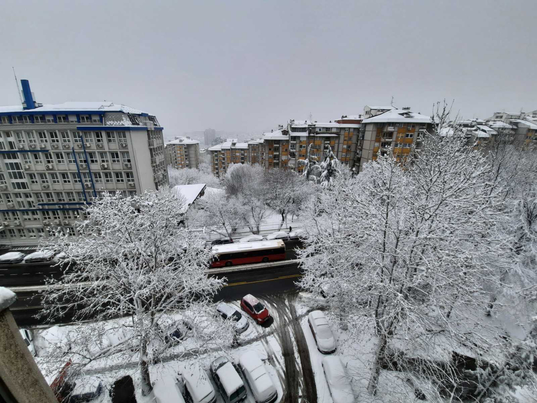Sneg u Beogradu Vozdovac