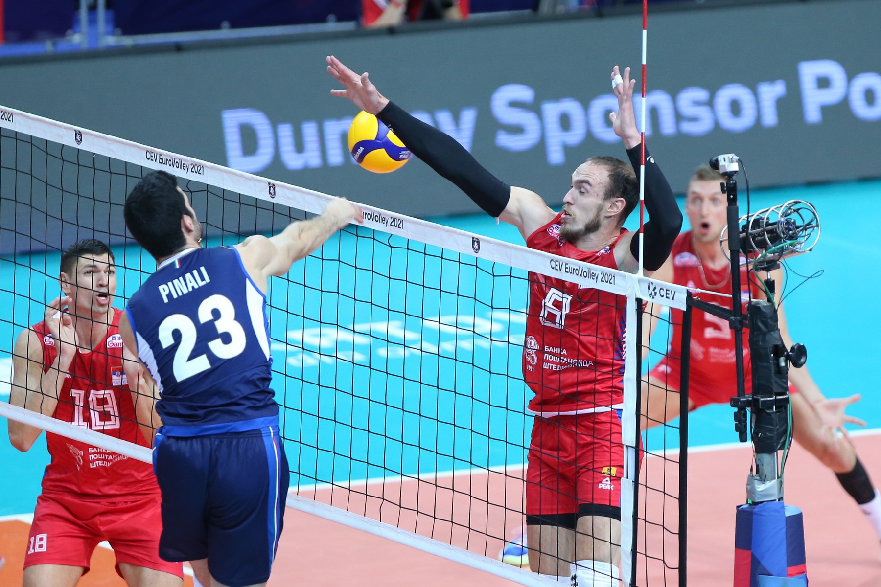 Siatkowka. Mistrzostwa Europy. Serbia - Wlochy. 18.09.2021