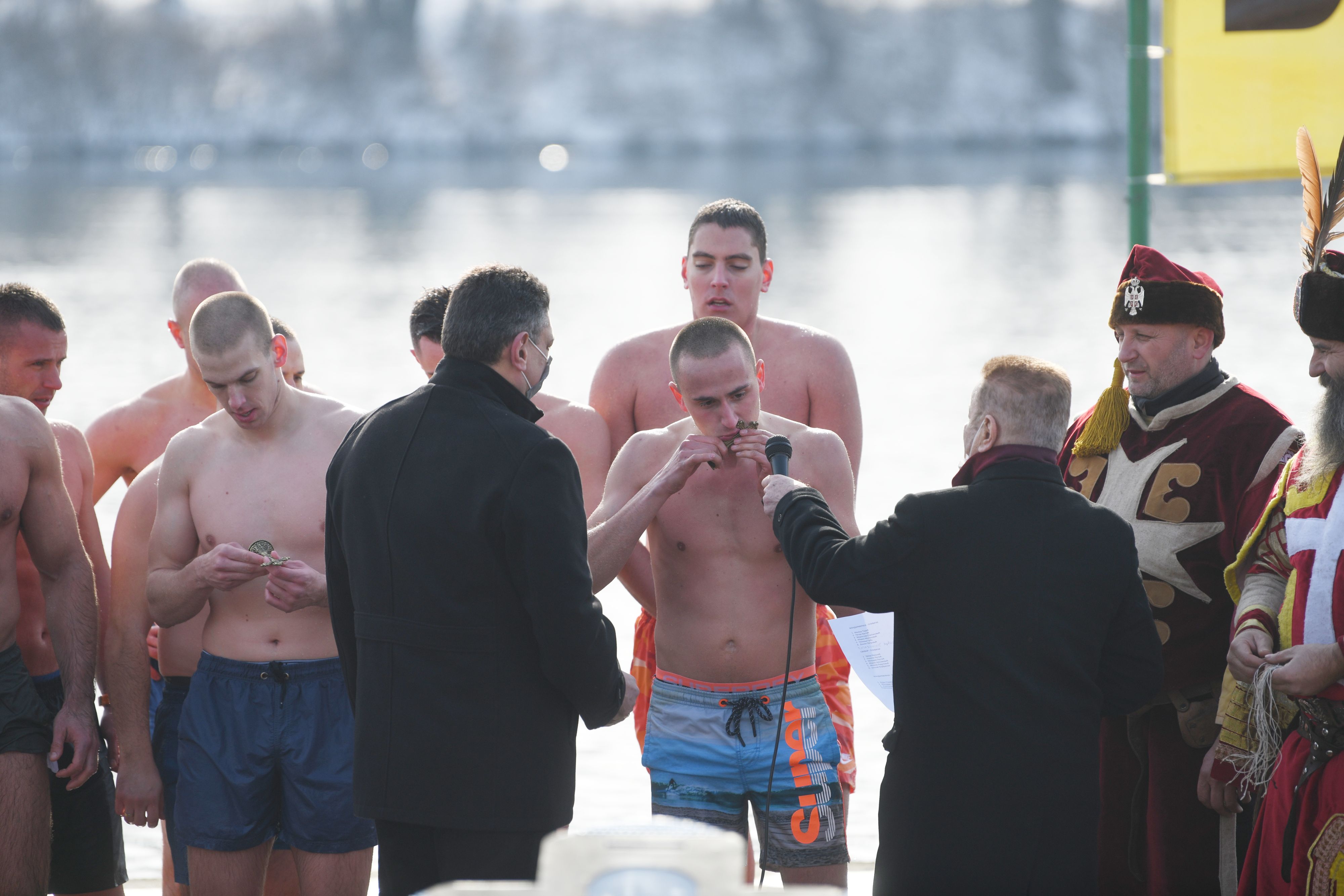 Beograd, 19.01.2021. Bogojavljenje, plivanje za časni krst Foto: Filip Krainčanić/Nova.rs
