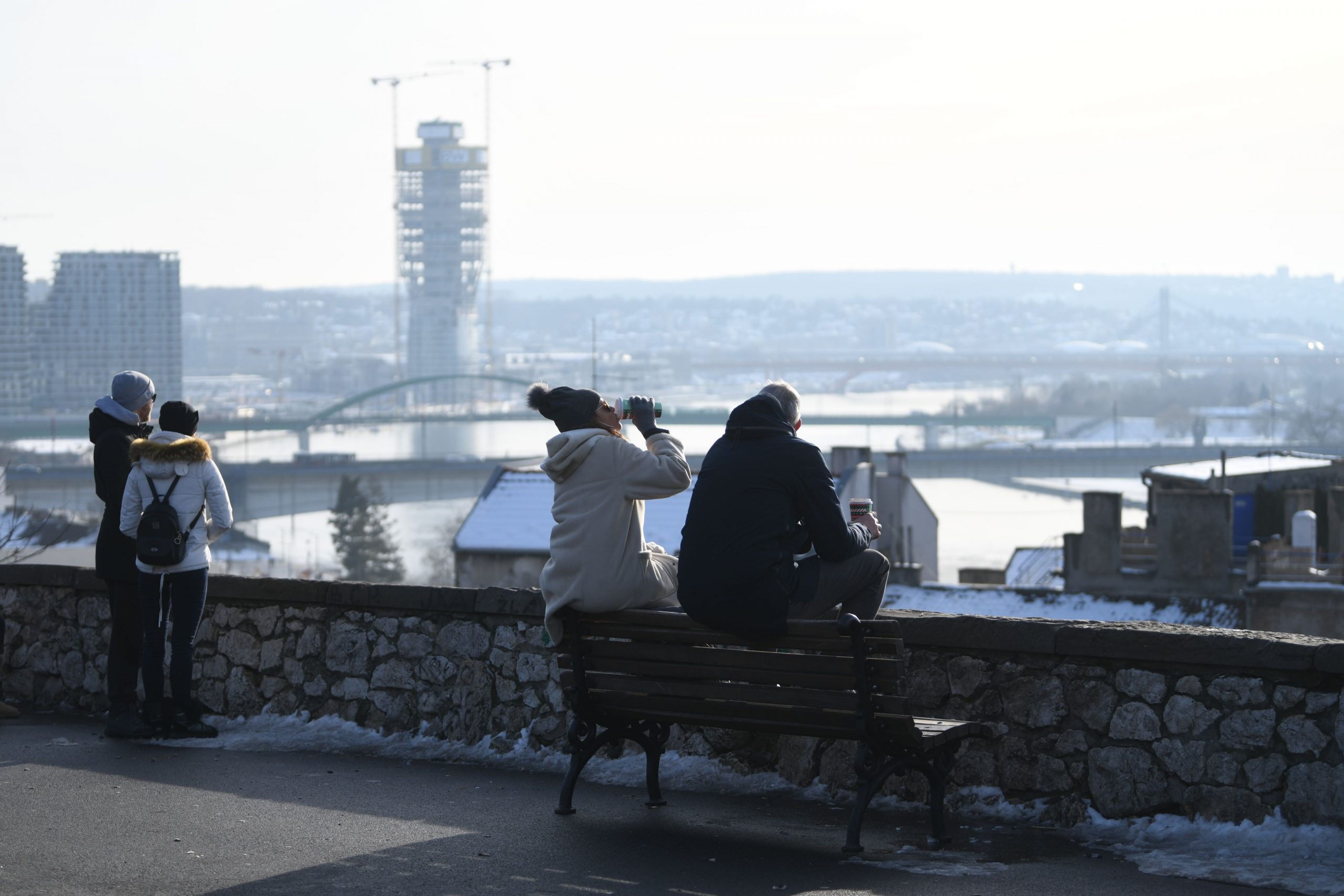 Beograd, 19.01.2021. Zima, sneg, grad, šetnja, ljudi , Kula Beograd, Kalemegdan Foto: Filip Krainčanić/Nova.rs