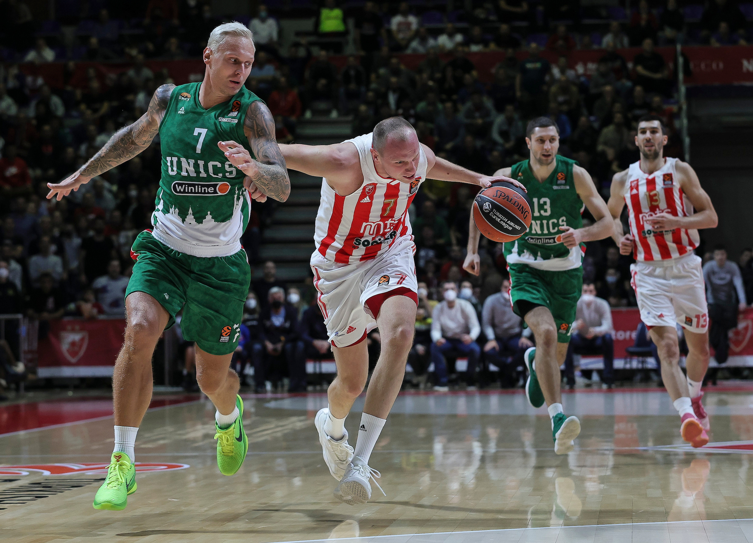 Crvena Zvezda v Unics Kazan-Euroleague
Beograd, 26.11.2021.
foto: Srdjan StevanovicStarsportphoto ©