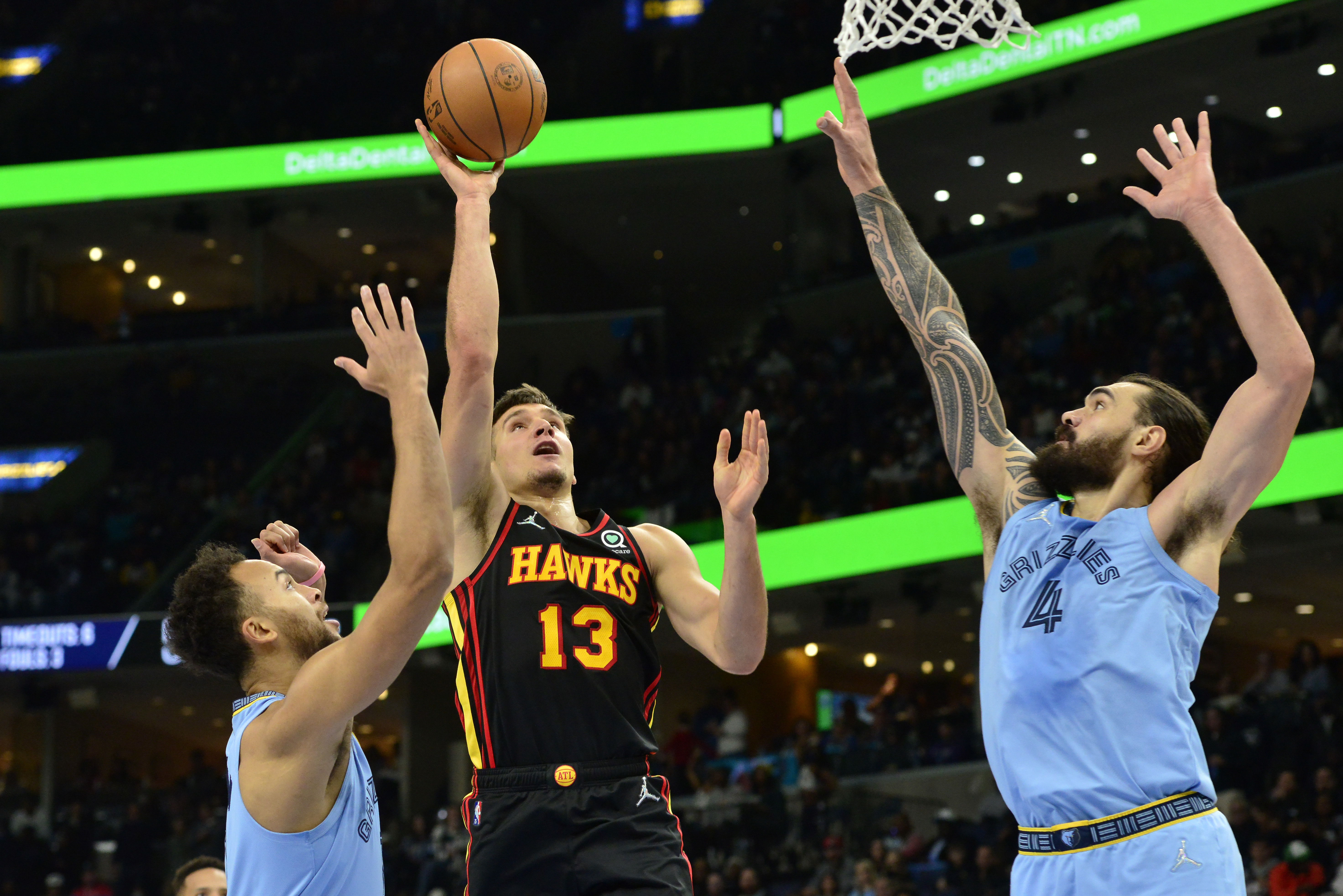 Hawks Grizzlies Basketball