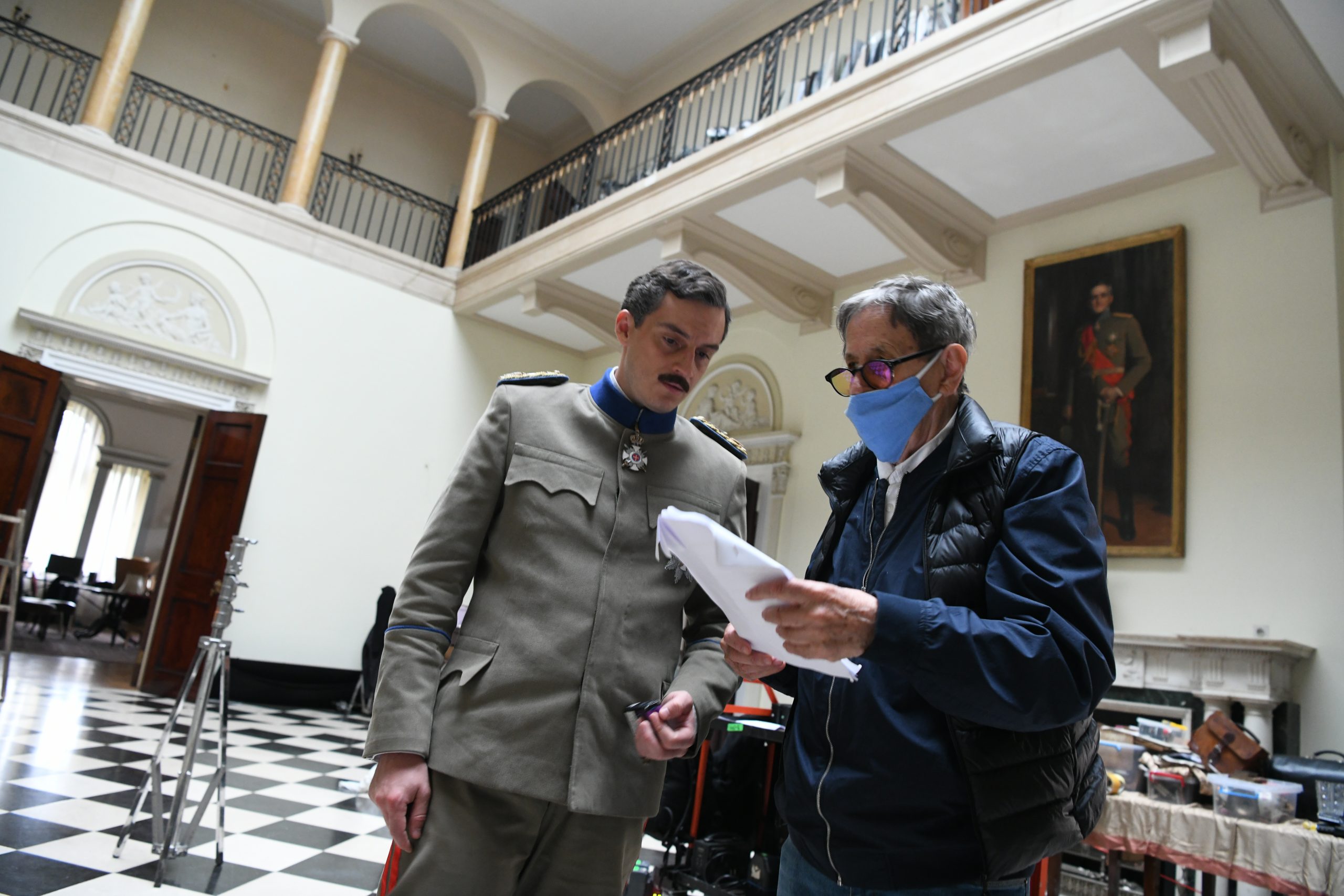 BEOGRAD 21.06.2020 Ljubomir Bulajić, Zdravko Šotra. Snimanje serije Kralj foto:Vesna Lalic/Nova.rs