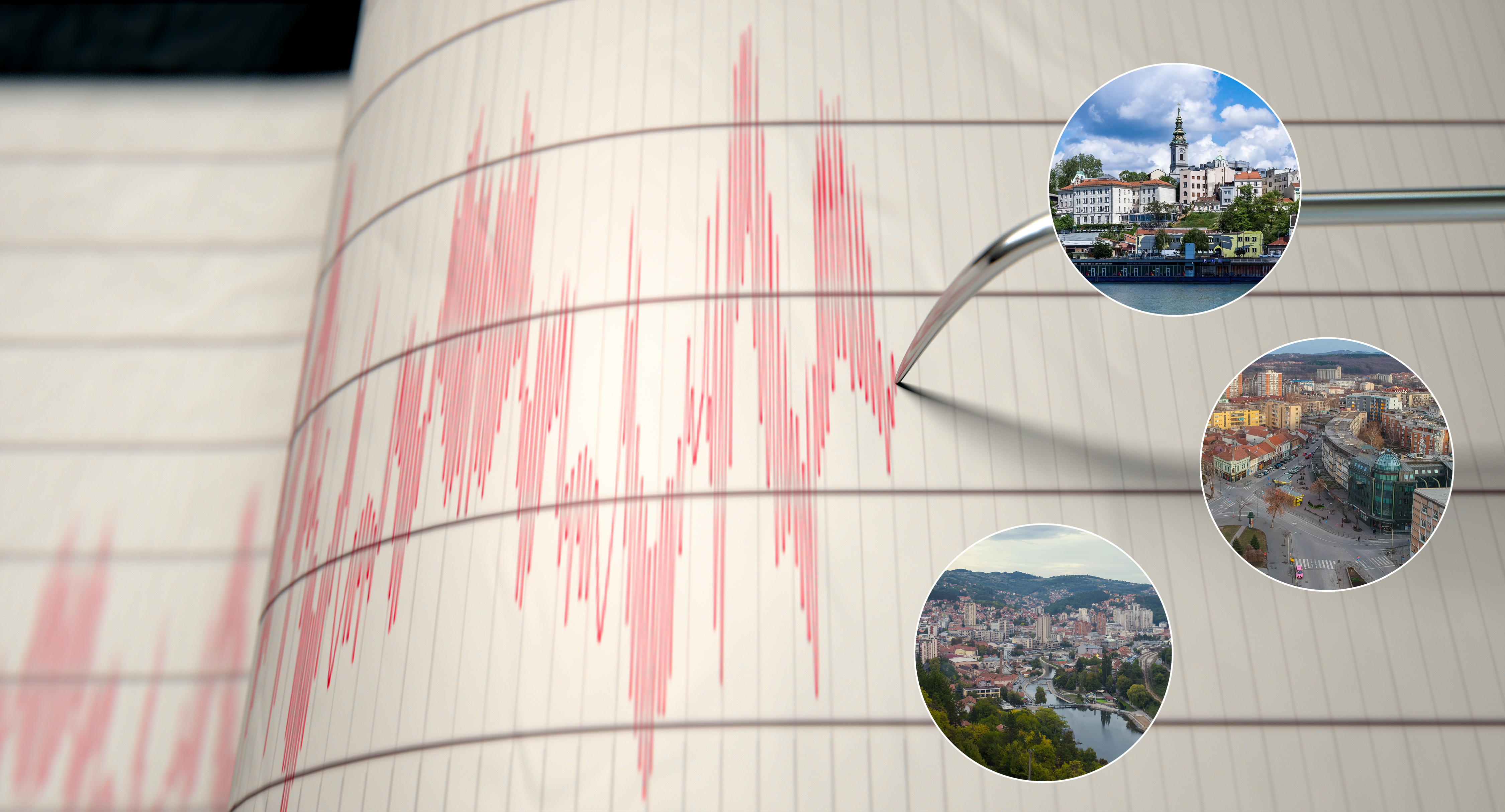 Zemljotres, Beograd, Kragujevac, Užice, kombo Foto: Shutterstock