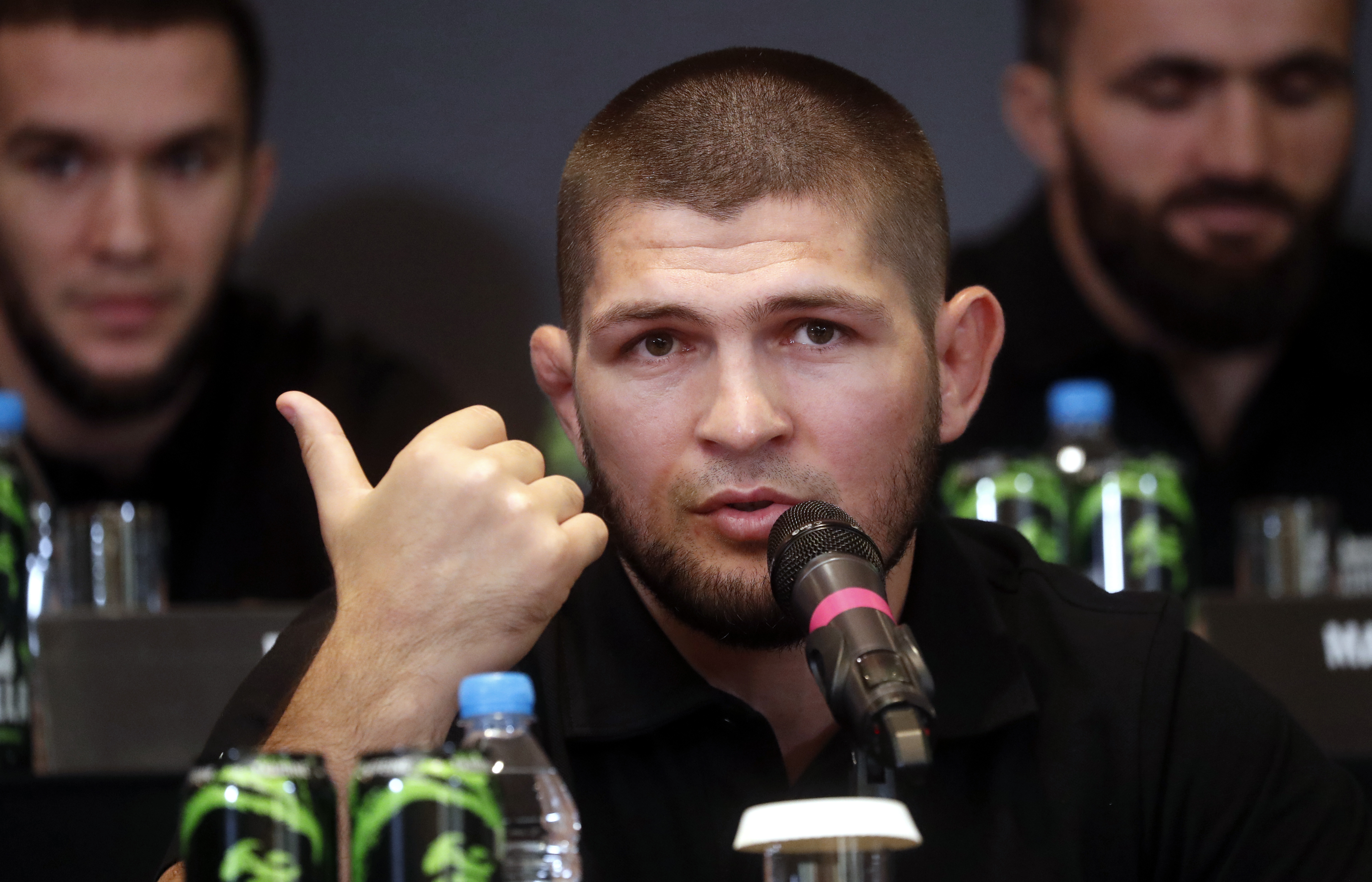 Khabib Nurmagomedov press conference in Moscow