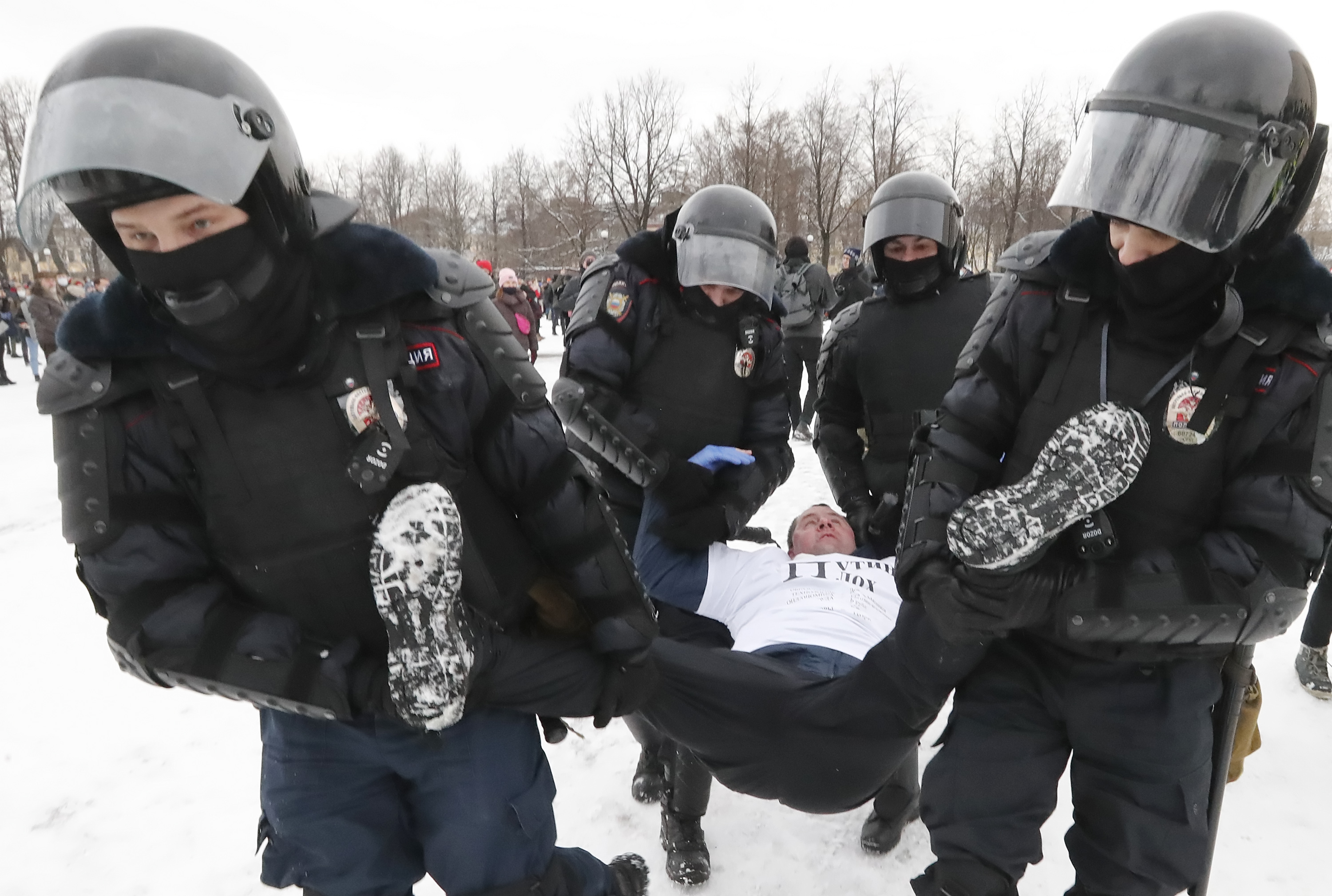 Protests in support of Navalny in Russia
