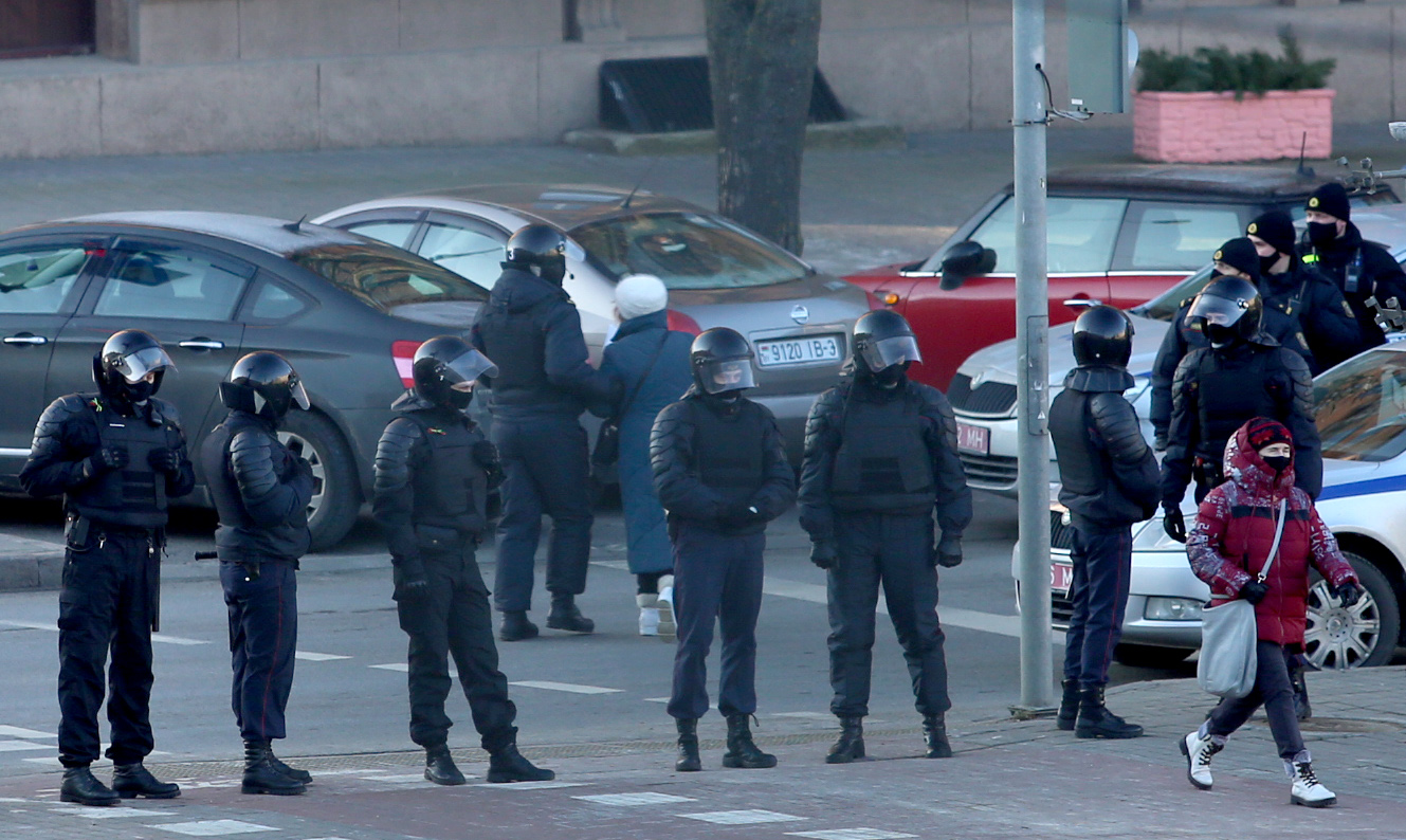 Pensioners hold anti-government protest in Minsk
