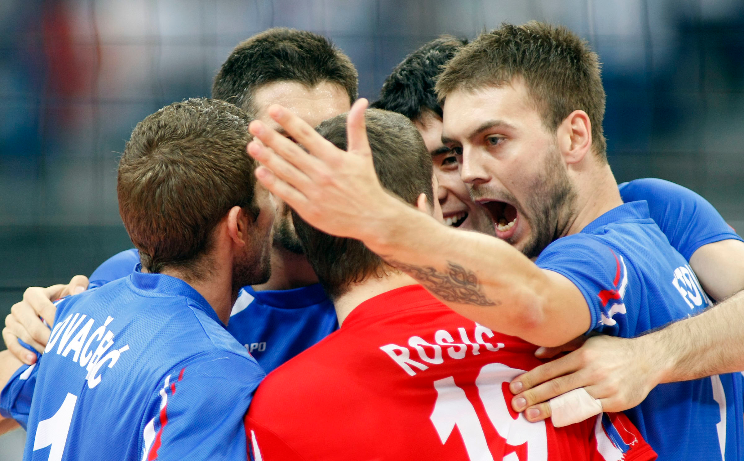 Odbojka, zavrsnica Svetske lige, Final six.Serbia Vs. Brazil, final.Vlado Petkovic, right.Beograd, 26.07.2009..foto: Srdjan Stevanovic/Starsportphoto ©