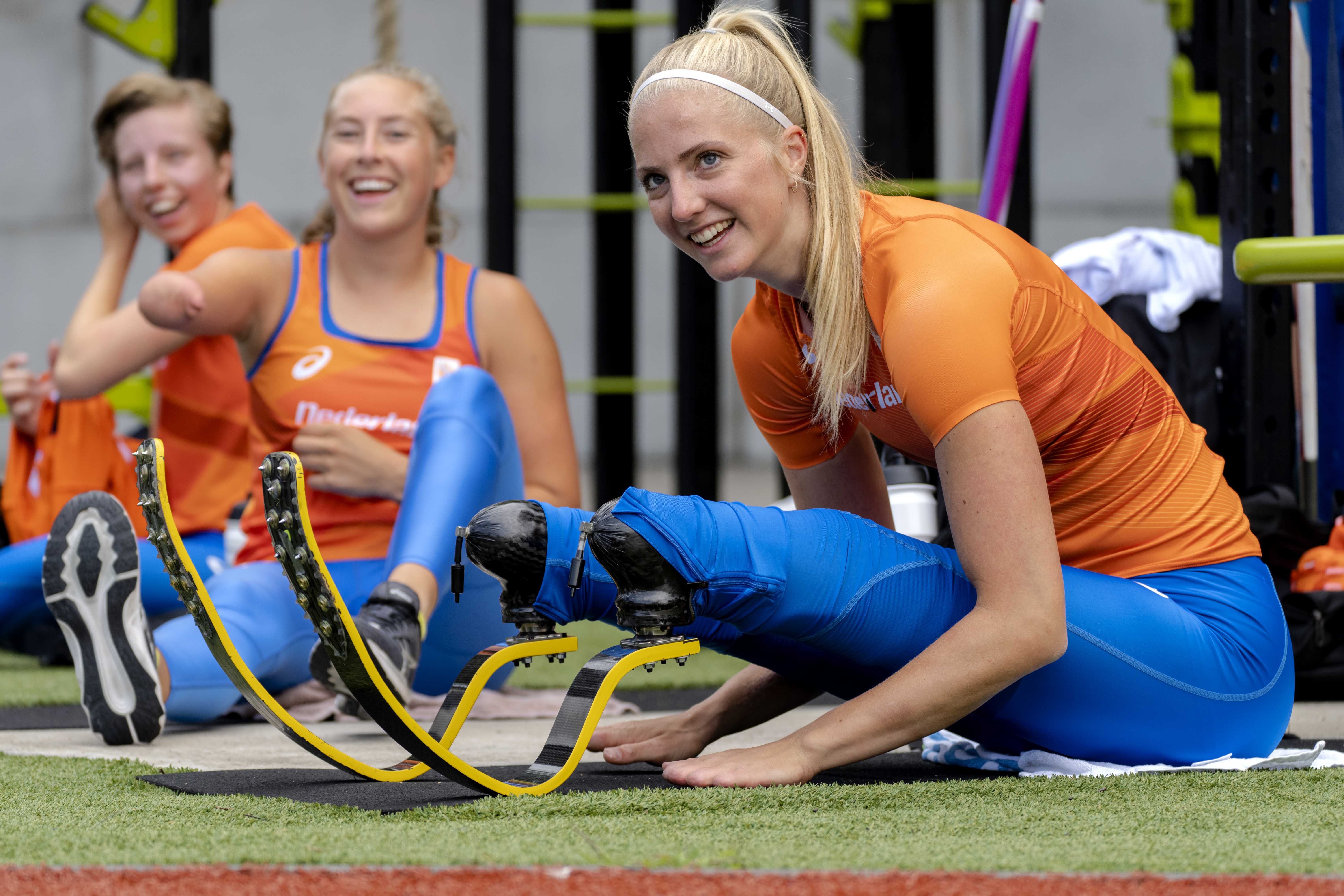 Training and team presentation athletes Paralympic Games