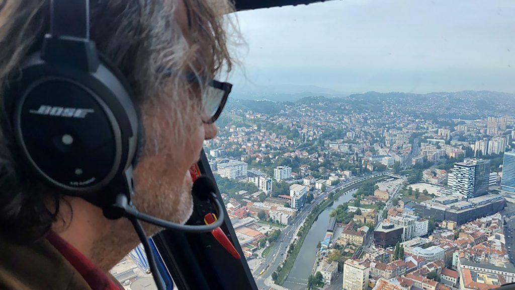 Emir Kusturica Sarajevo helikopter