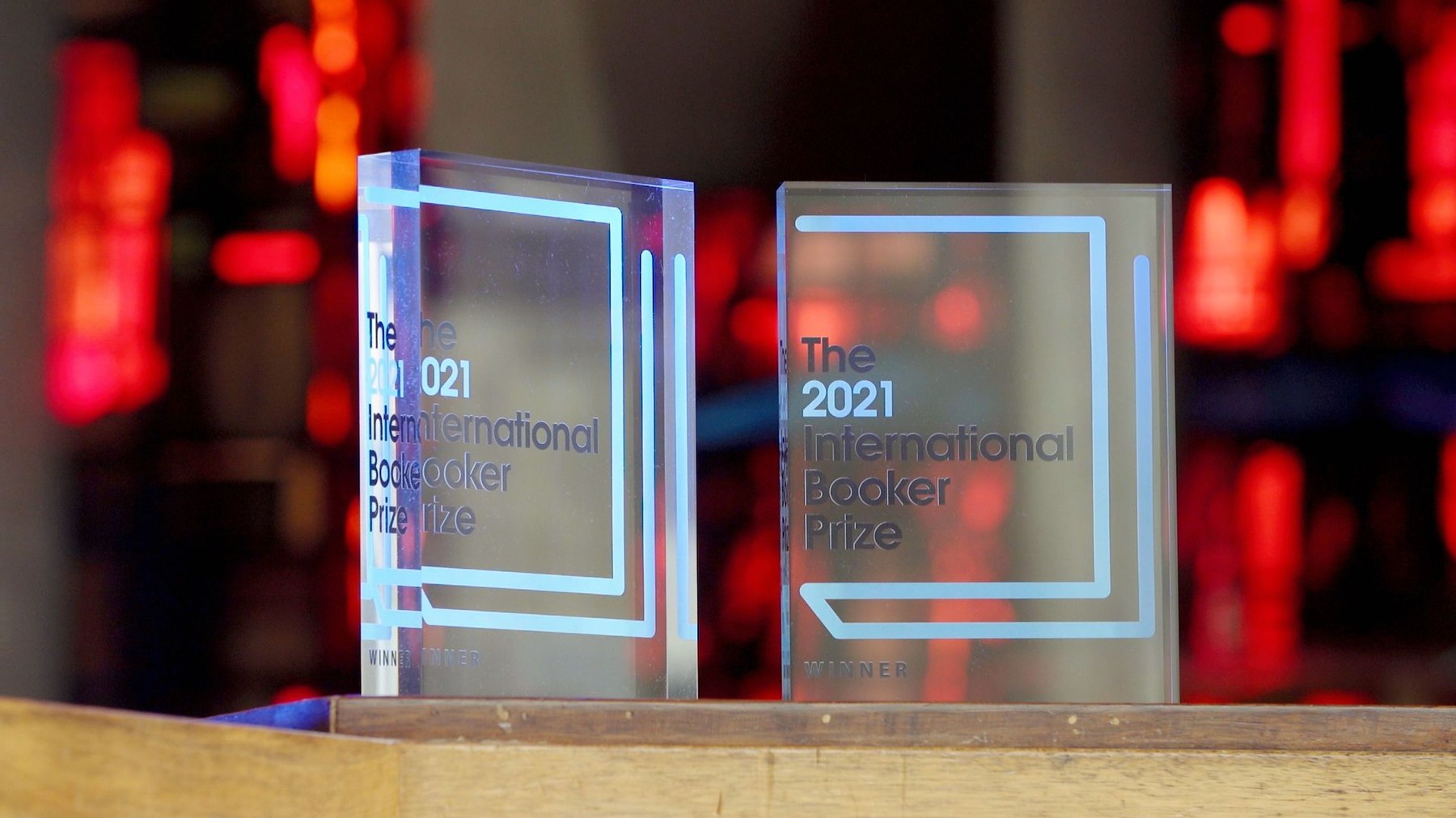 The 2021 International Booker Prize trophies
2021 International Booker Prize, UK - 02 Jun 2021,Image: 614097345, License: Rights-managed, Restrictions: , Model Release: no, Credit line: The Booker Prizes / Shutterstock Editorial / Profimedia