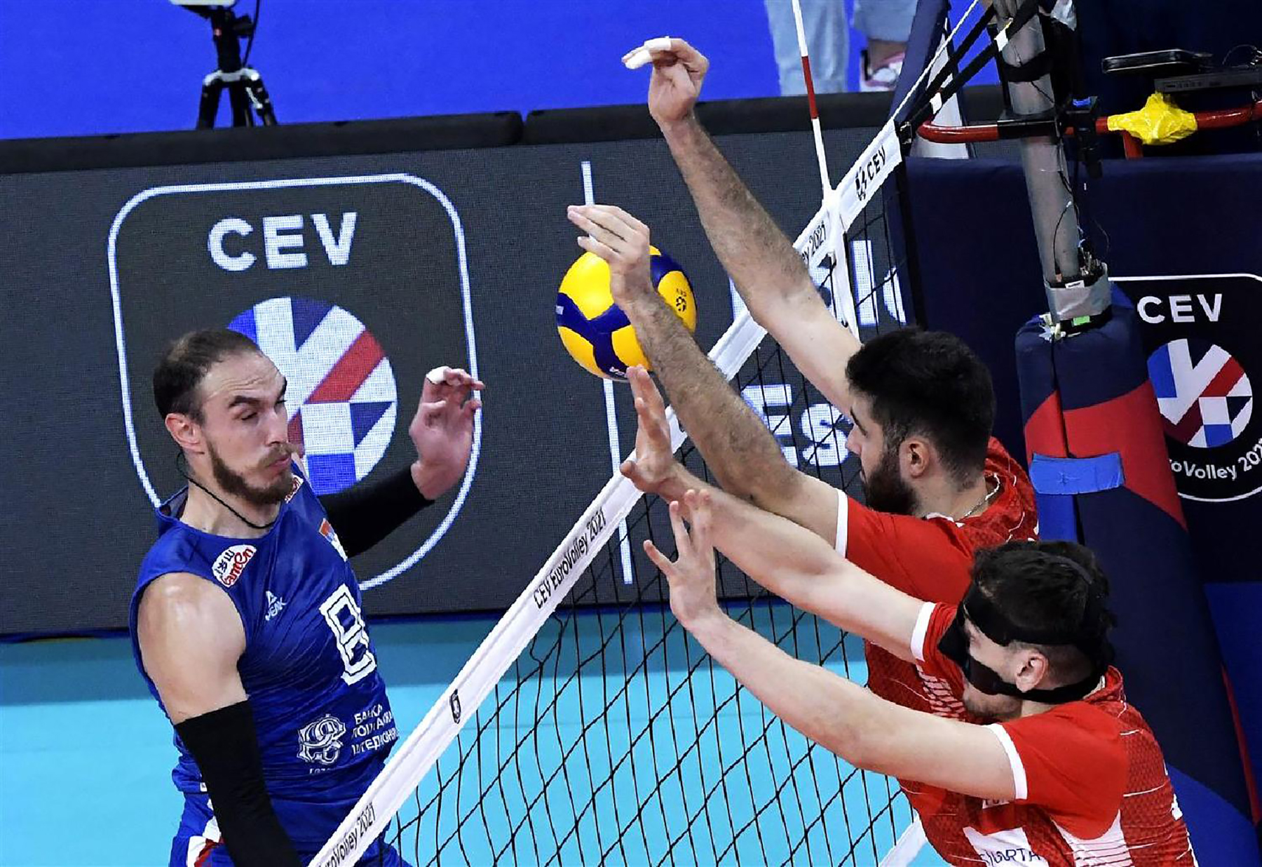 Mesto: Gdanjsk
Datum: Sun Sep 12 22:24:47 CEST 2021
Dogadjaj: SPORT/ODBOJKA - meč Srbija - Turska u osmini finala Evropskog prvenstva 
Ličnosti:  
Izvor: FoNet/CEV