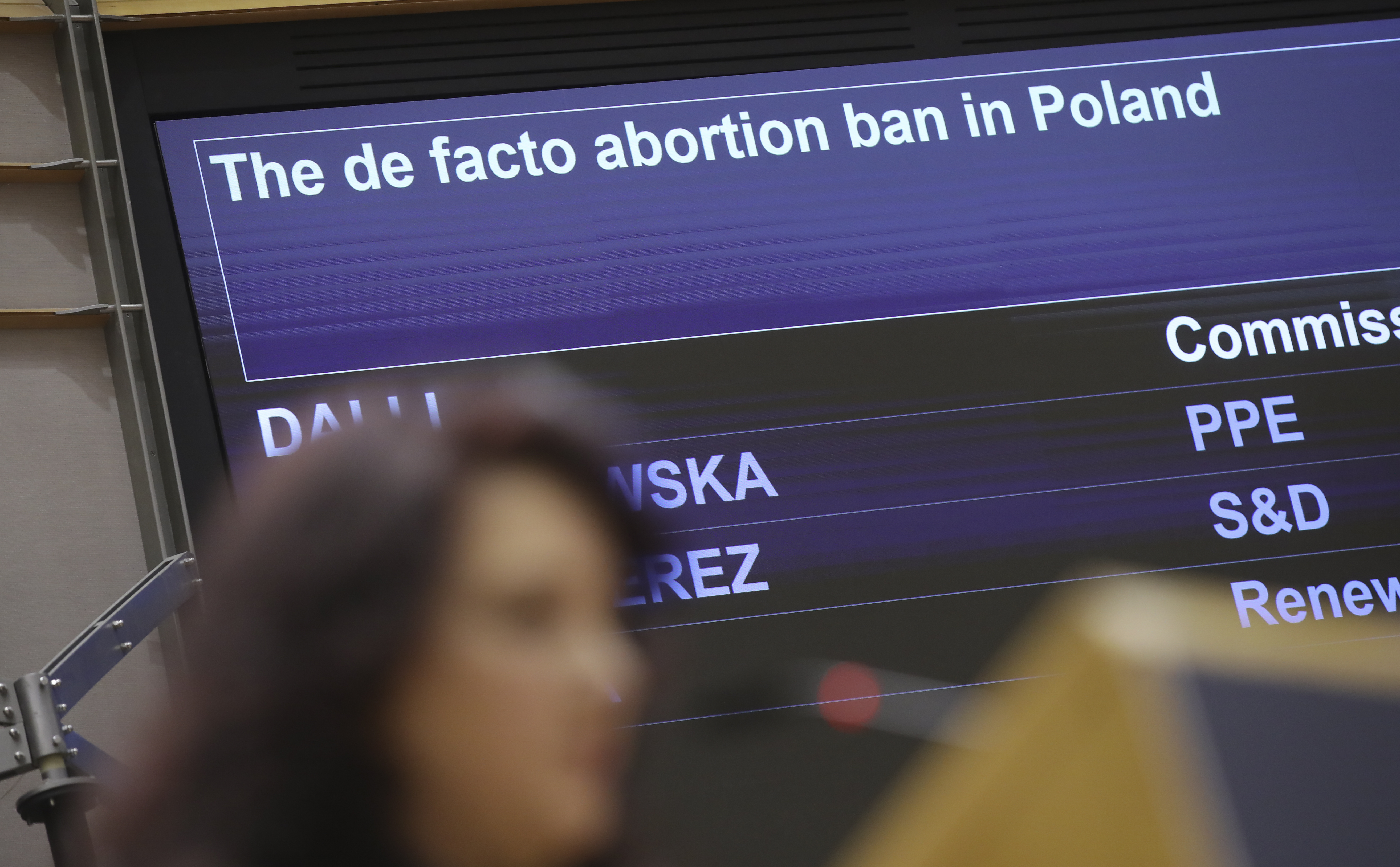 EU Parliament Plenary session poljska abortus EP