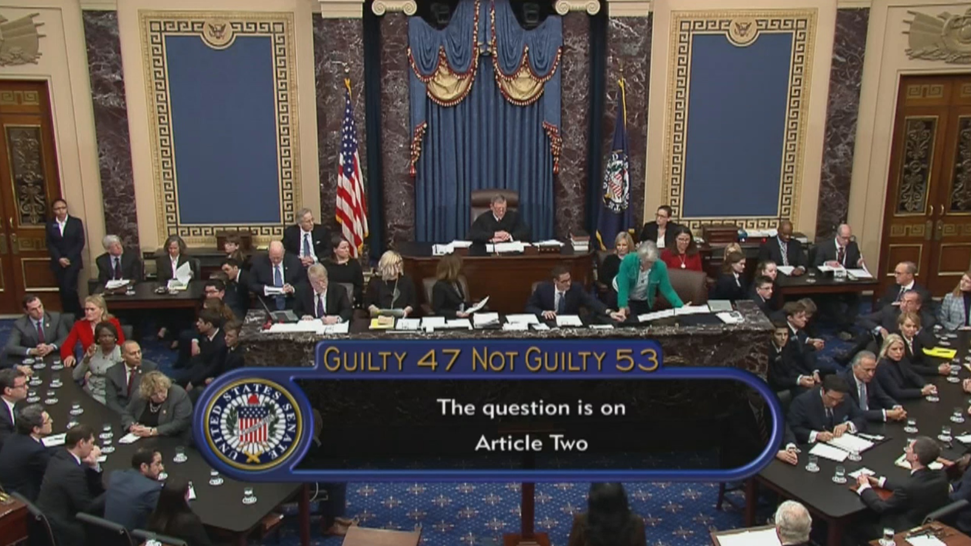 Donald Tramp Senat impicment