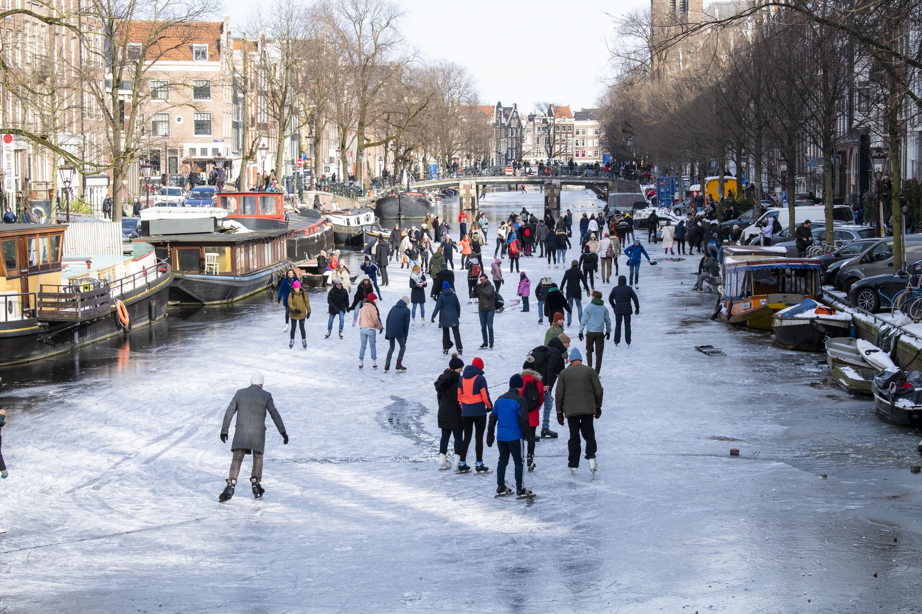 AMSTERDAM, 14-02-2021,  Skating,Image: 590924771, License: Rights-managed, Restrictions: *** World Rights Except Austria and The Netherlands ***, Model Release: no, Credit line: Pro Shots Photo Agency / ddp USA / Profimedia