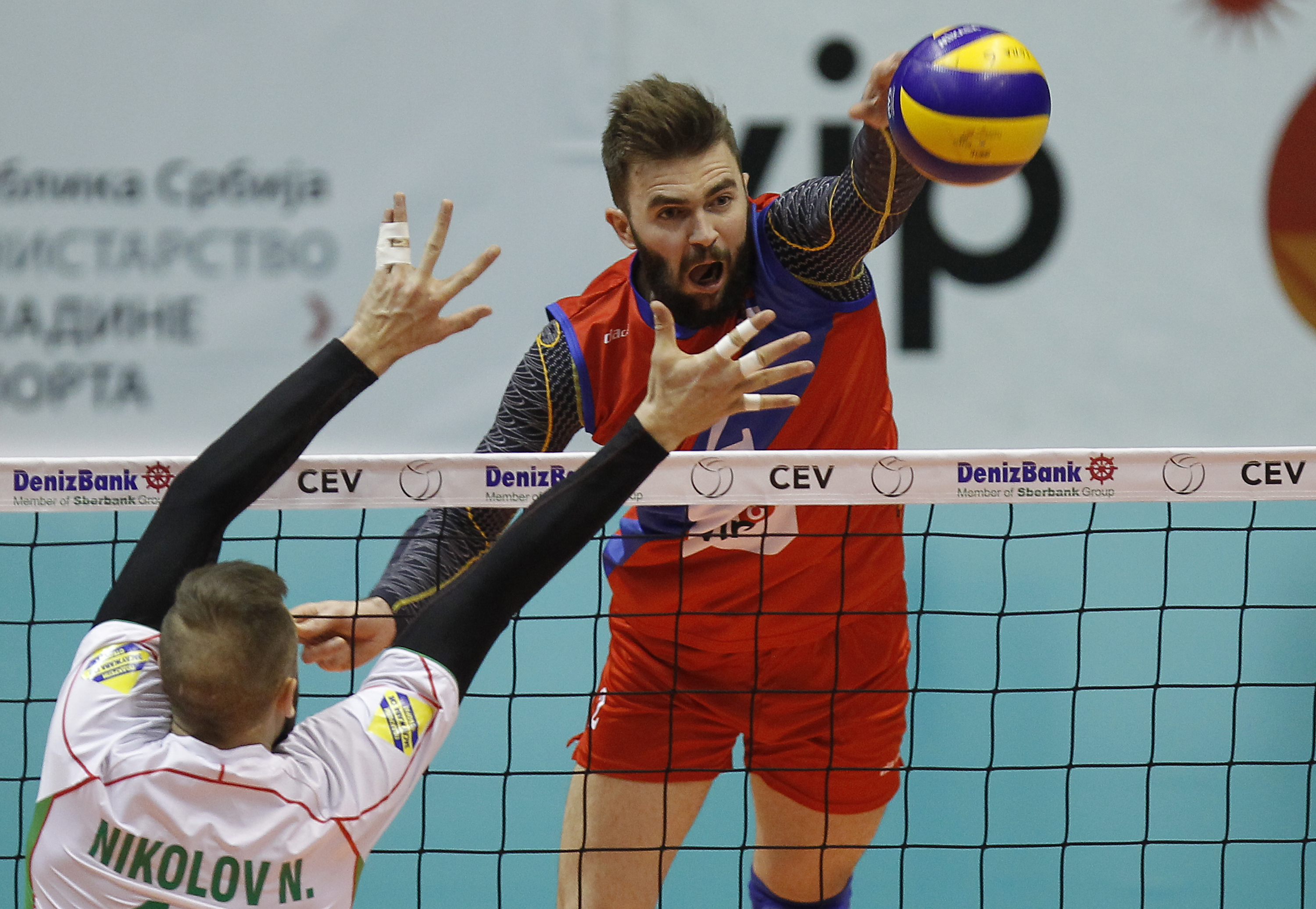 Odbojka Volleyball
Srbija v Bugarska-Prijateljski mec
Uros Kovacevic (R)
Beograd, 29.12.2015.
foto: Srdjan Stevanovic/Starsportphoto ©