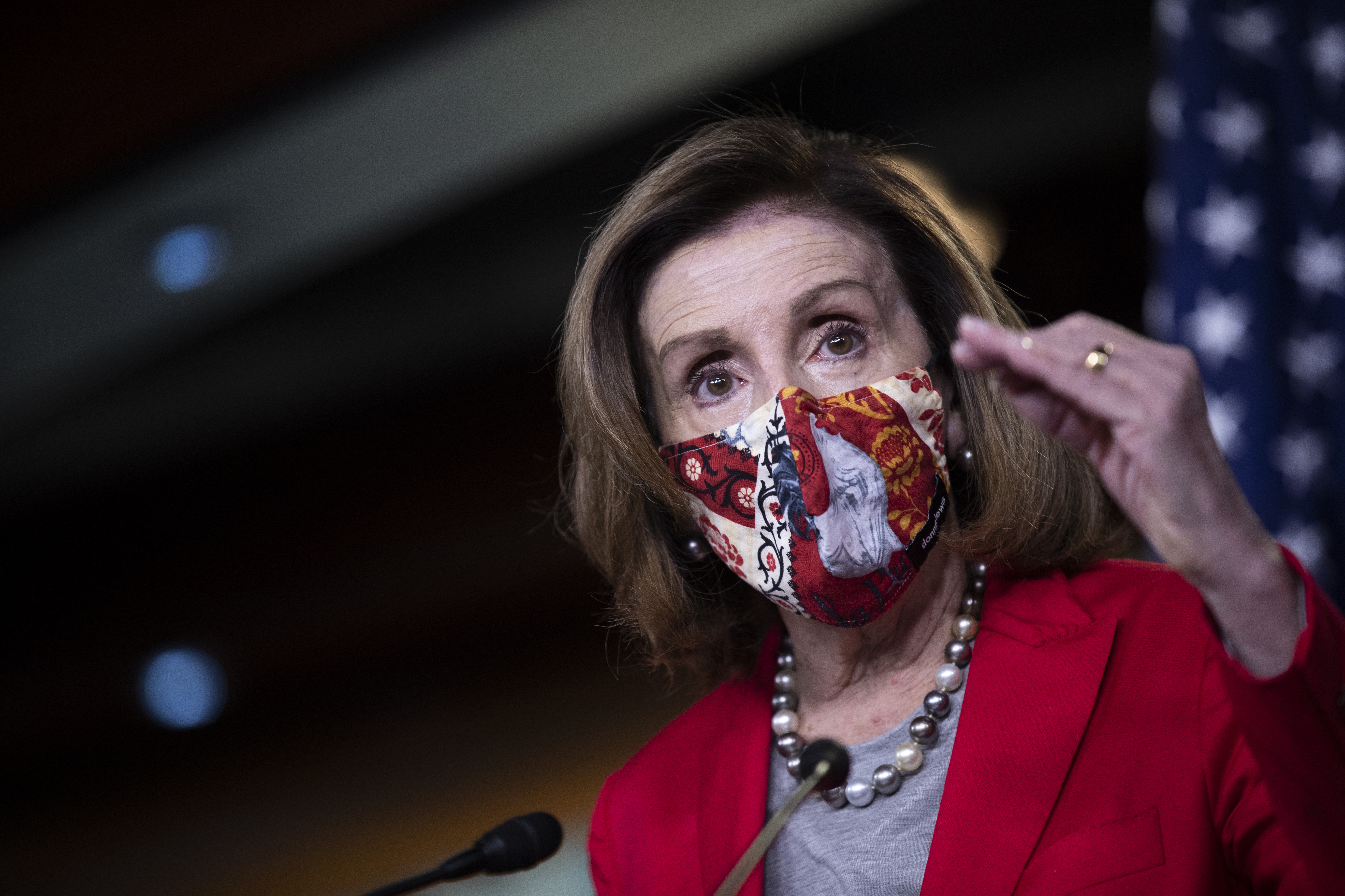 Speaker of the House Nancy Pelosi holds her weekly press conference
