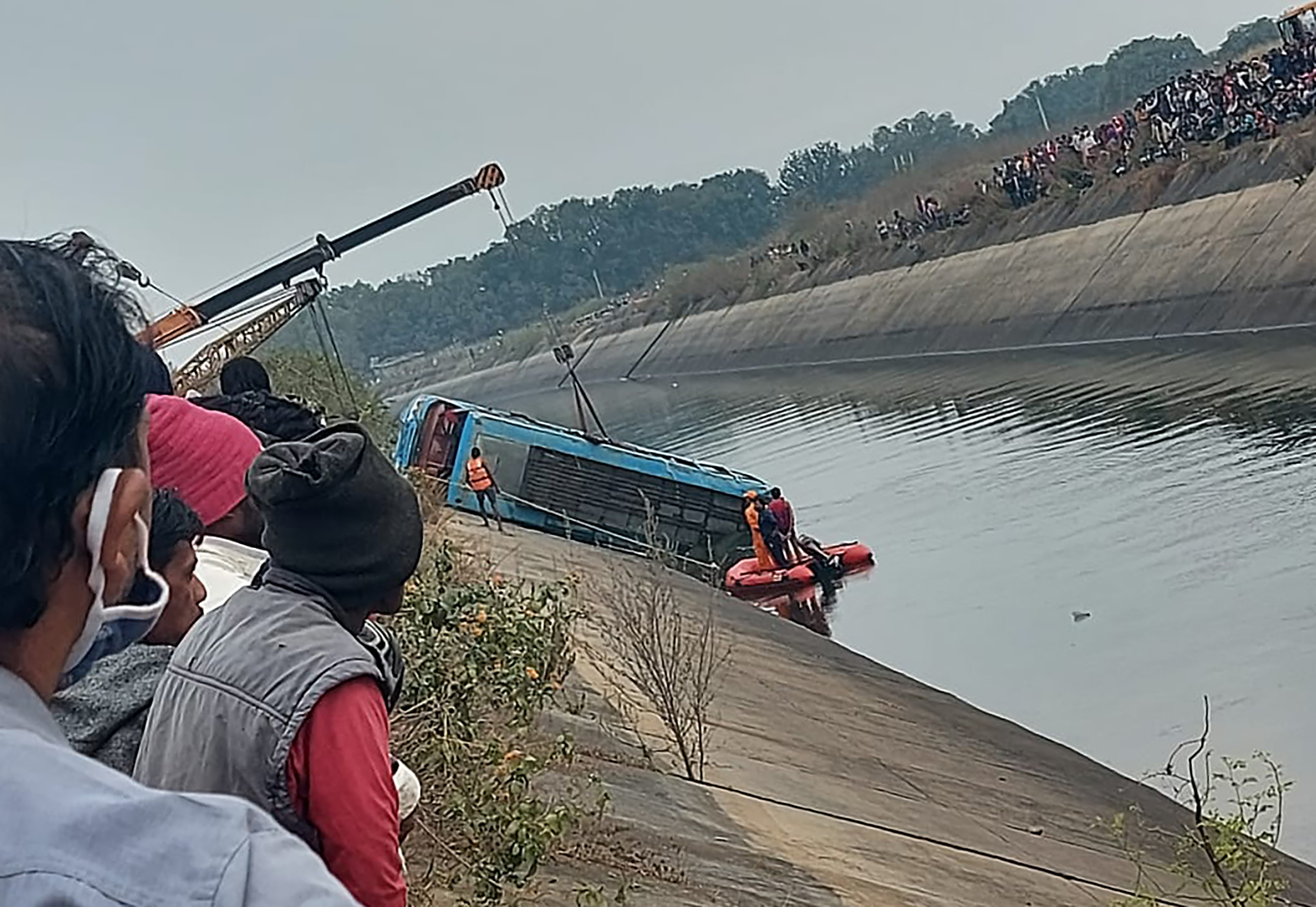 Indija, autobus, India Road Accident