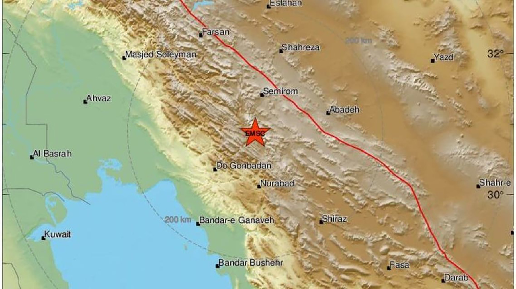 iran zemljotres