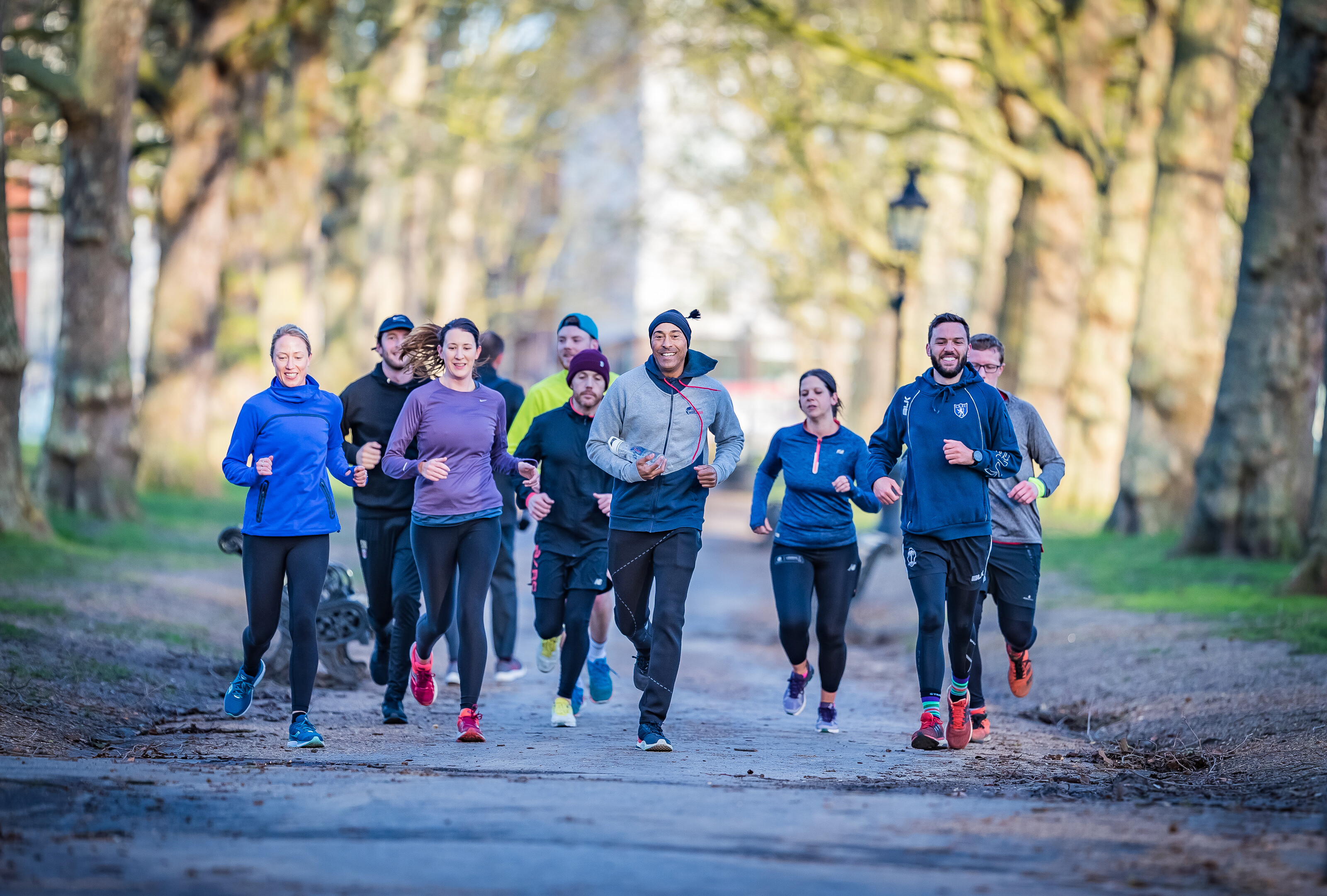 Colin Jackson leads Wings For Life World Run training in Green Park London, on February 11, 2020 // Darren Wheeler/Red Bull Content Pool // SI202002111037 // Usage for editorial use only //