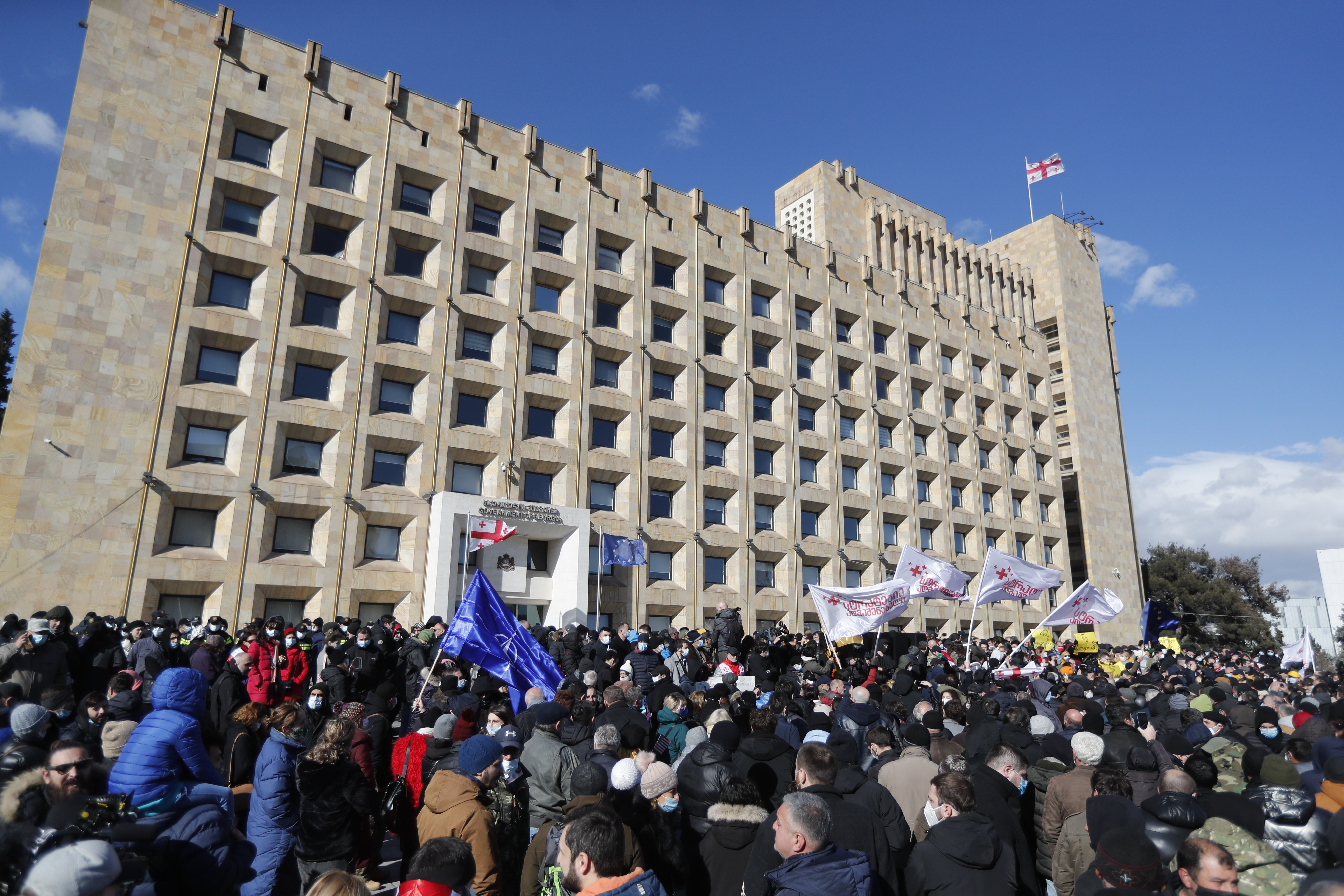 Oopposition protest in support of Nika Melia in Tbilisi