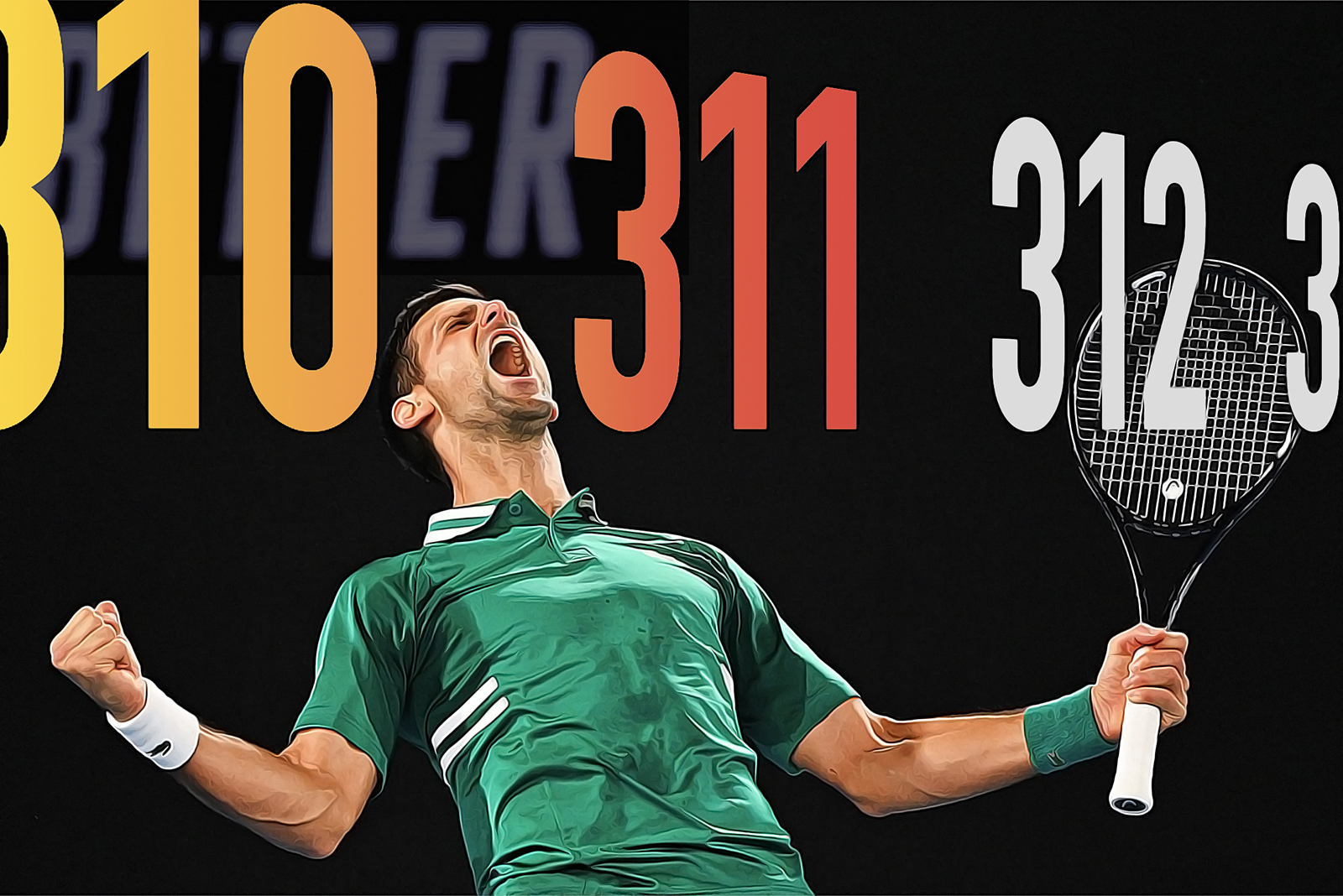 Novak Đoković, Novak Djoković, ilustracija, grafika Grafika: Branko Gavrić/EPA-EFE/DEAN LEWINS