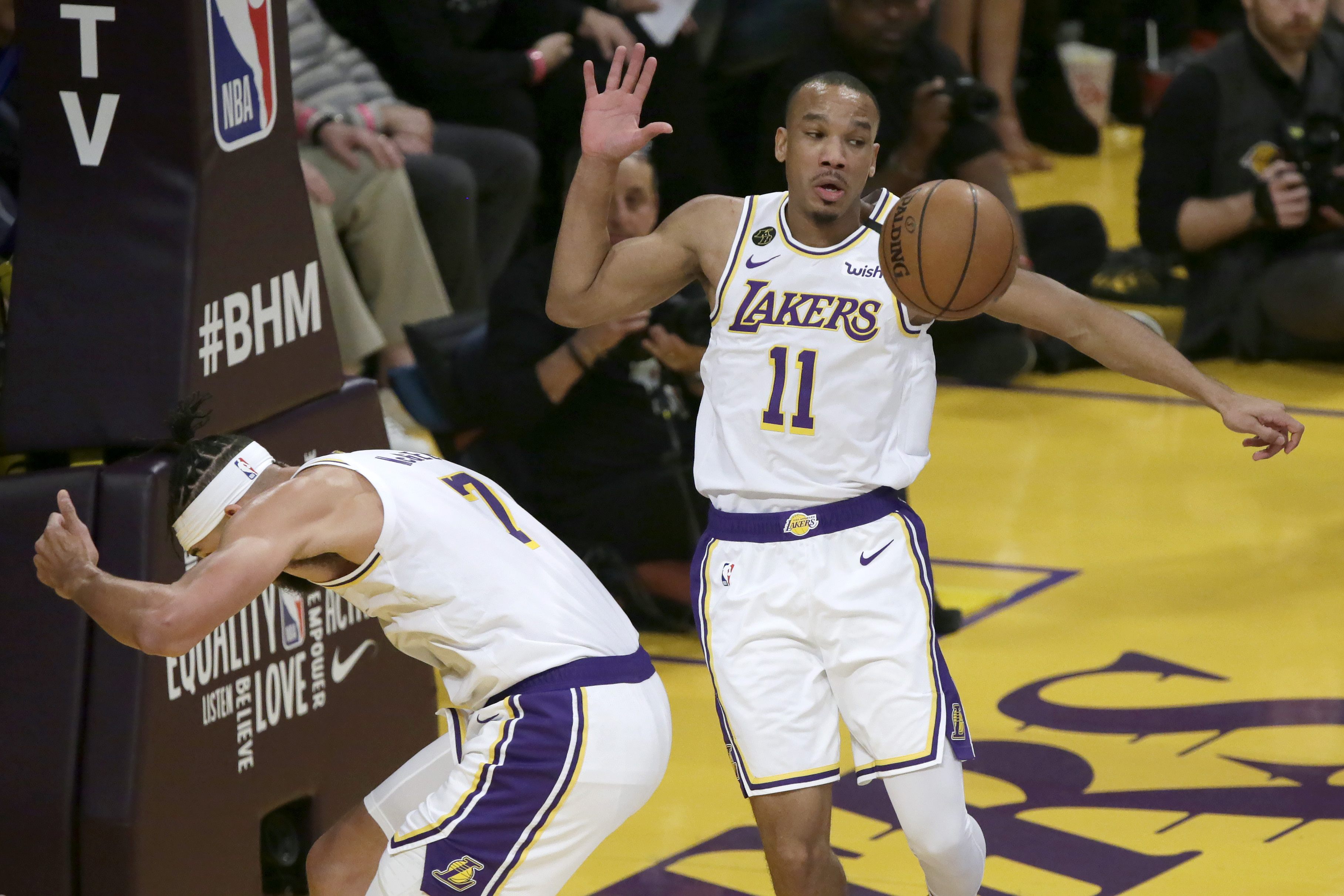 Boston Celtics at the Los Angeles Lakers