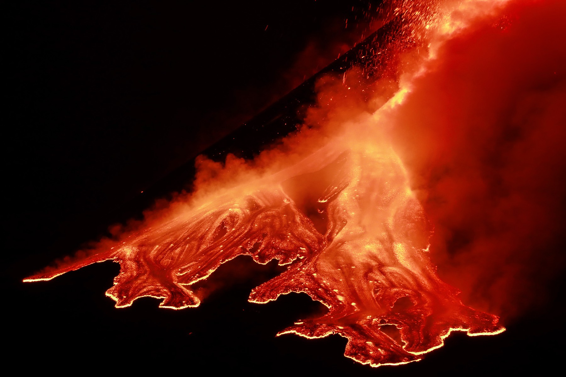 Etna the fifth paroxysm with very high lava fountains, the indomitable etna Editorial Usage Only,Image: 592926586, License: Rights-managed, Restrictions: , Model Release: no, Credit line: Angela Platania / IPA / Profimedia