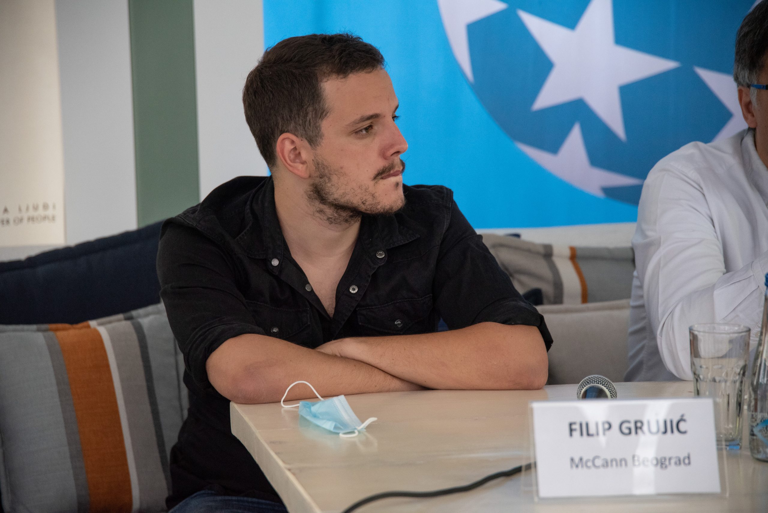 Beograd 18.08.2020. Filip Grujić. BITEF, konferencija za novinare Foto: Dragan Mujan/Nova.rs